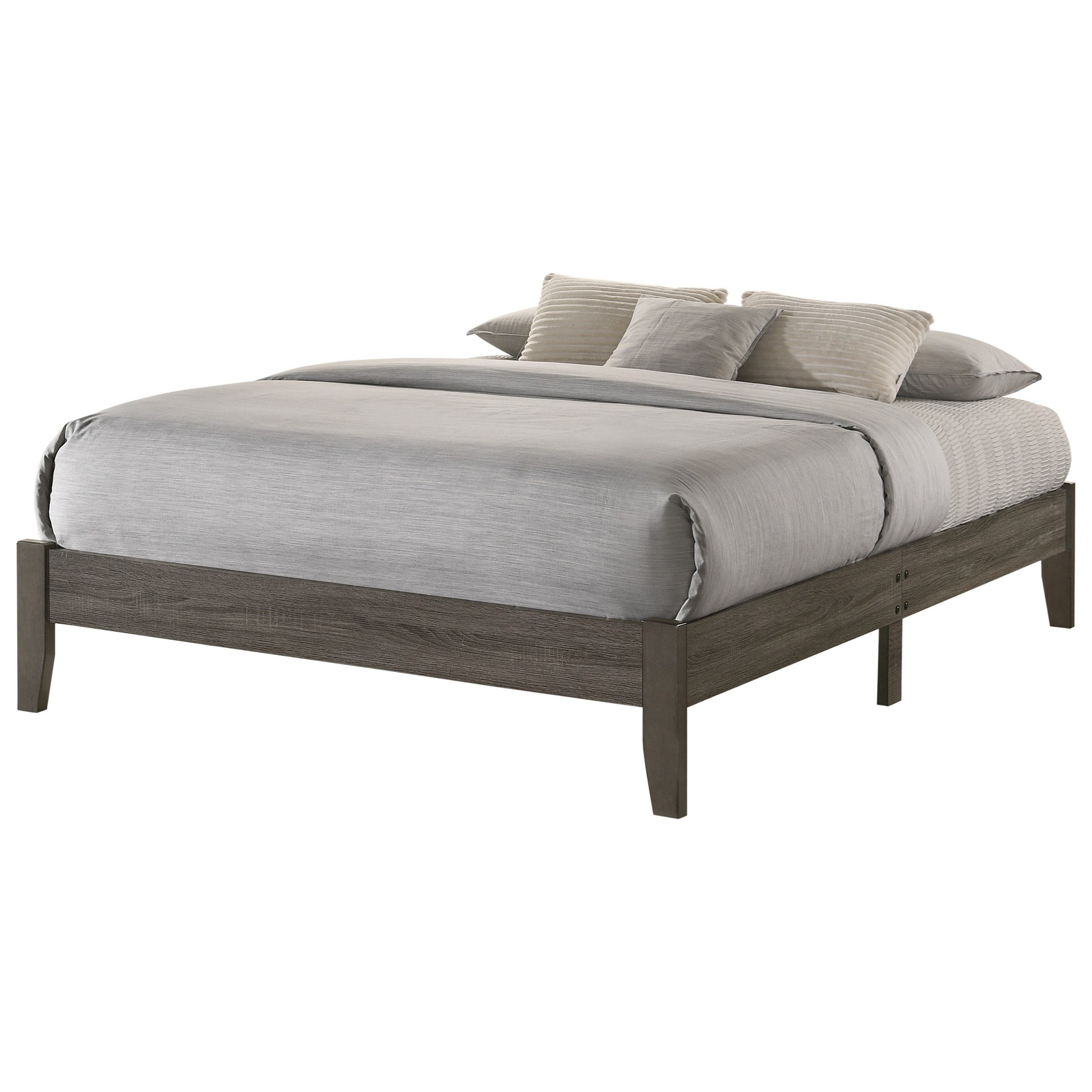 Crown Mark Skyler 5109GYF Contemporary Full Platform Bed Corner