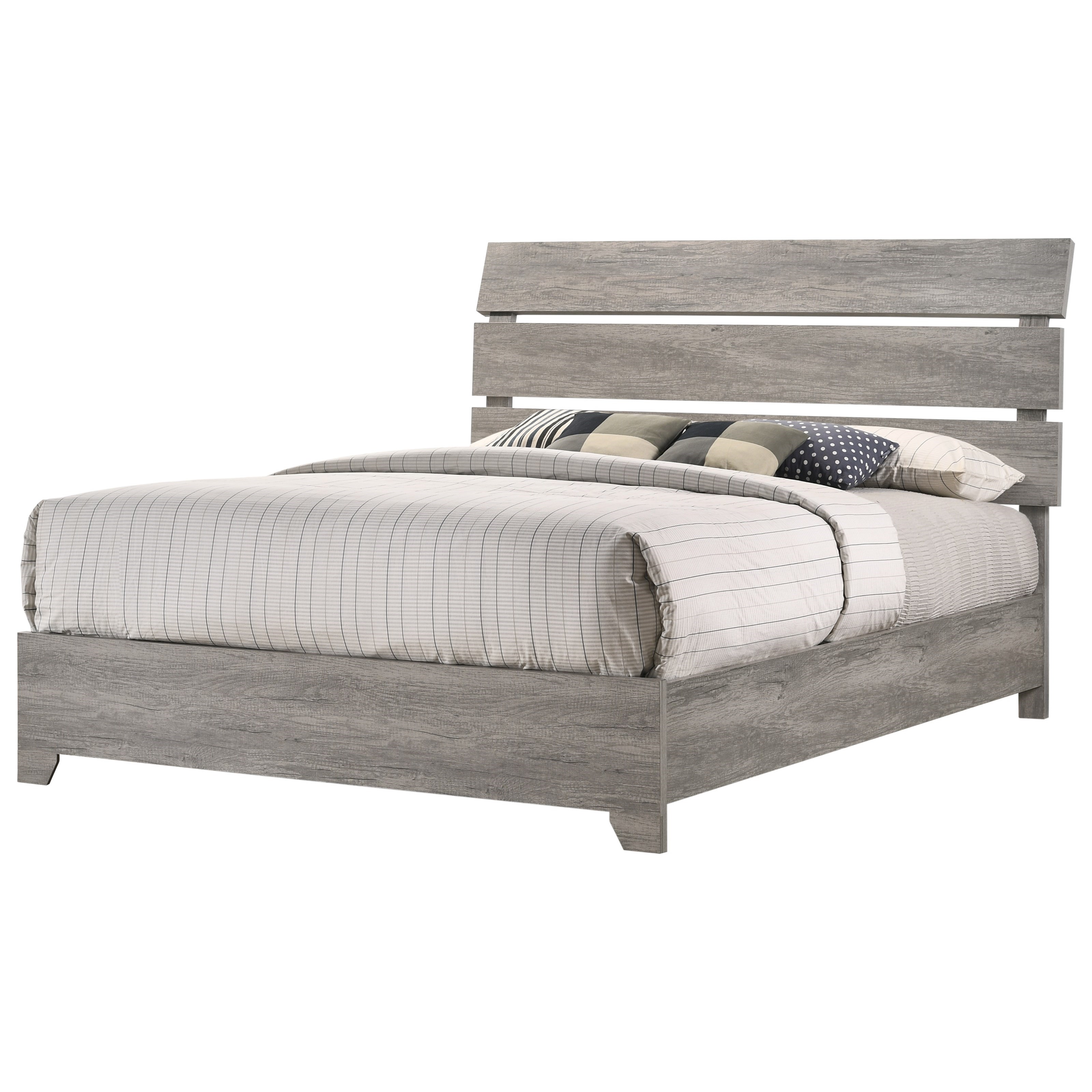 CM Tundra B5520QHBFB+KQRAIL Relaxed Vintage Queen Platform Bed Del