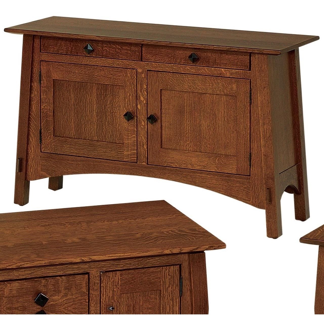 Crystal Valley Hardwoods McCoy MCC1648S Sofa Table with Enclosed