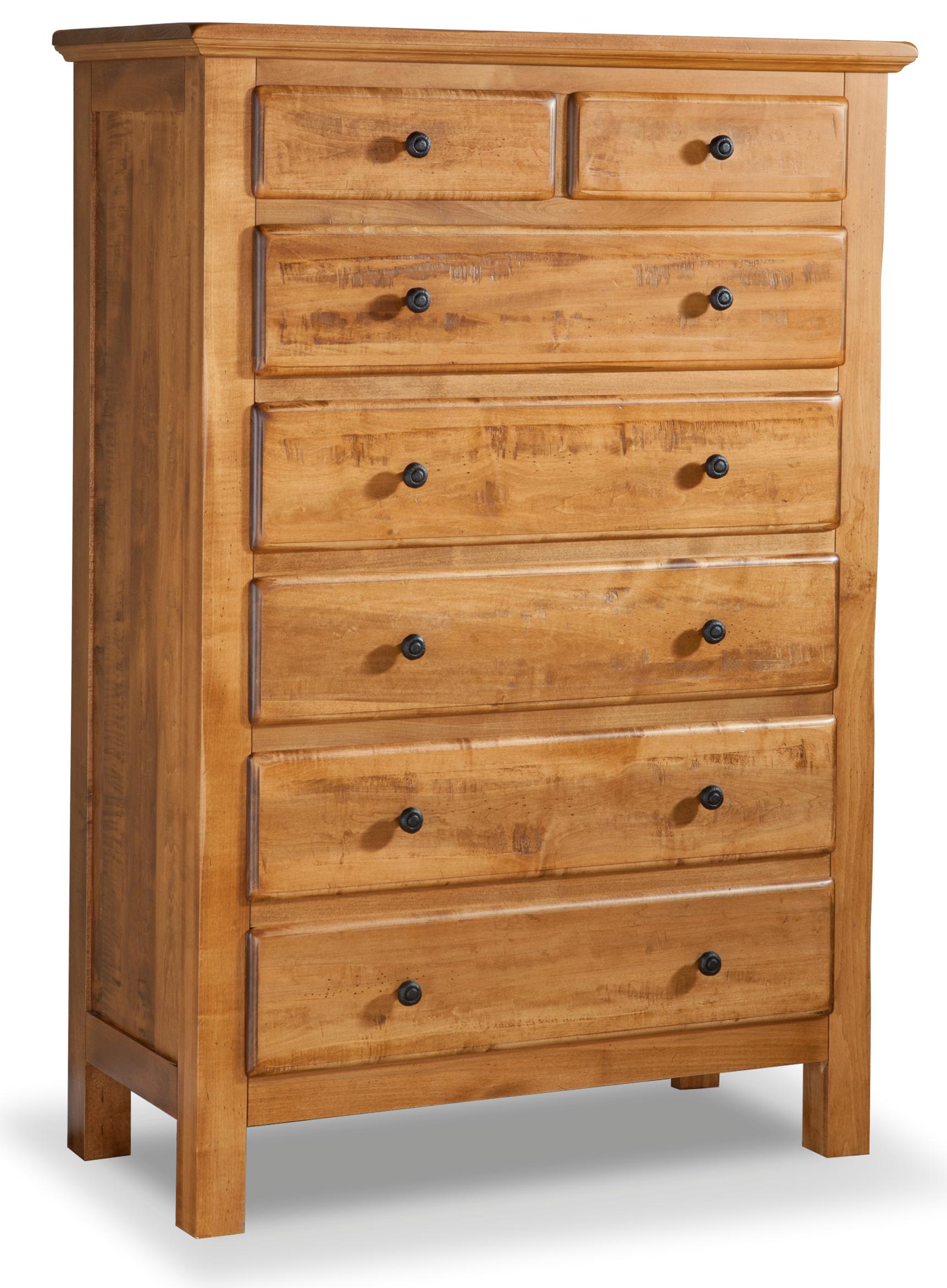 Daniels Amish Lewiston 7Drawer Chest with Sturdy Block Legs Sprintz