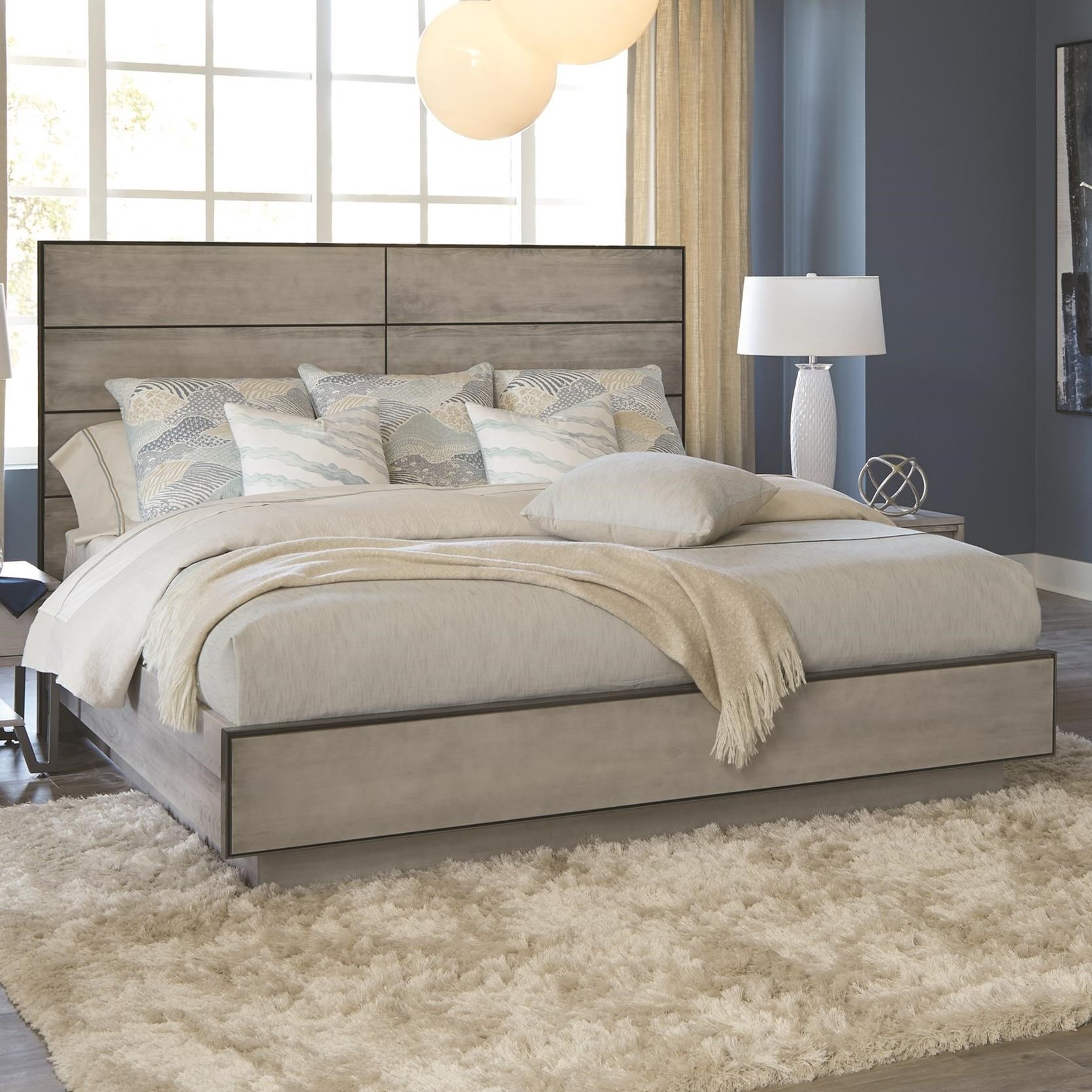 Durham Milestone Contemporary Queen Plinth Platform Bed Jordan's Home