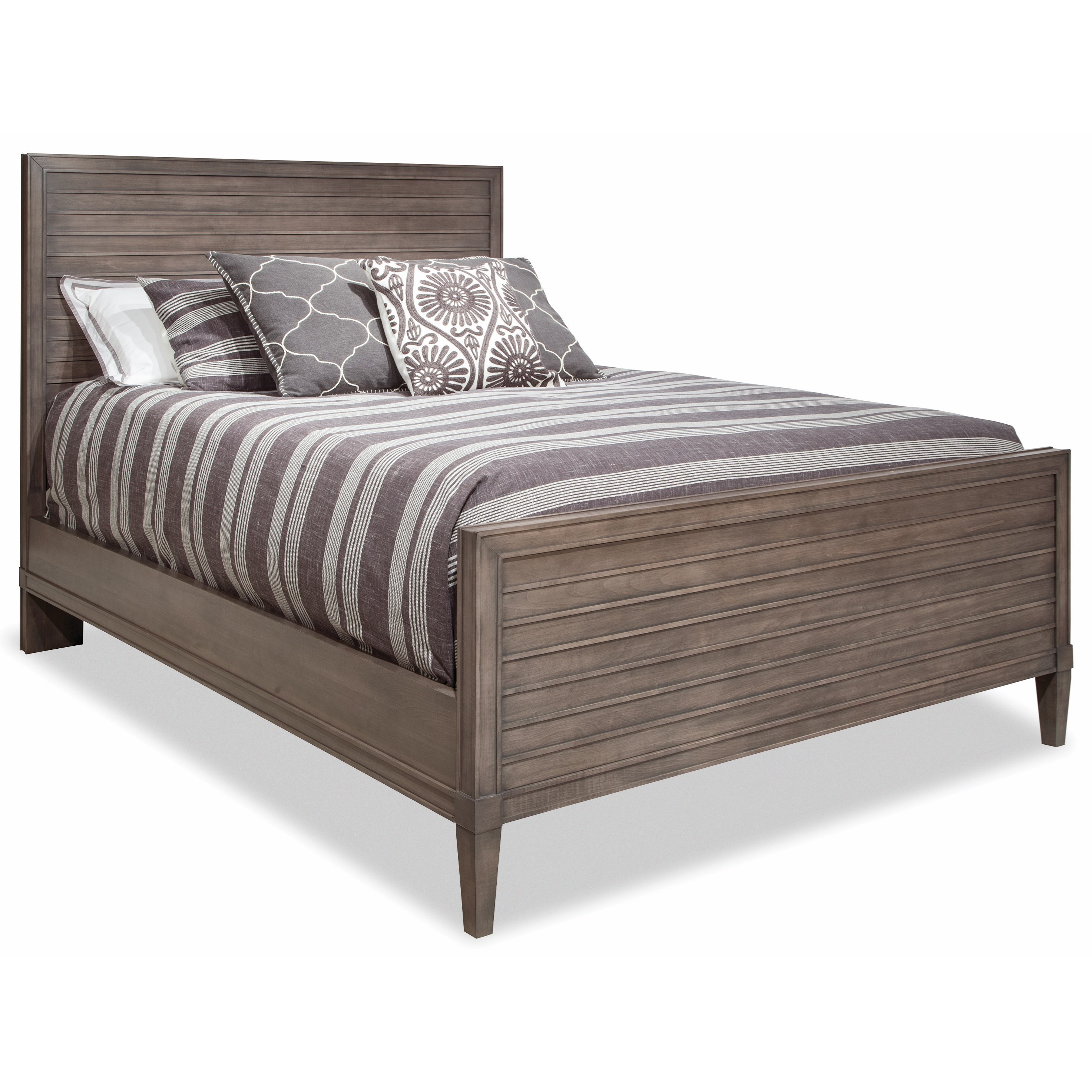 Durham Prominence 171124 Transitional Queen Bed with Slatted Design
