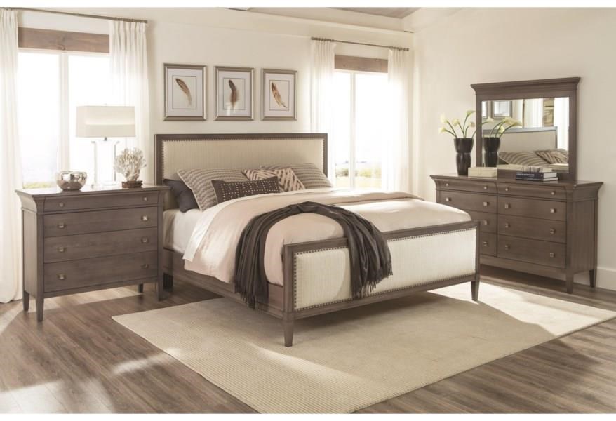 Durham Prominence King Upholstered Panel Bed Stoney Creek Furniture