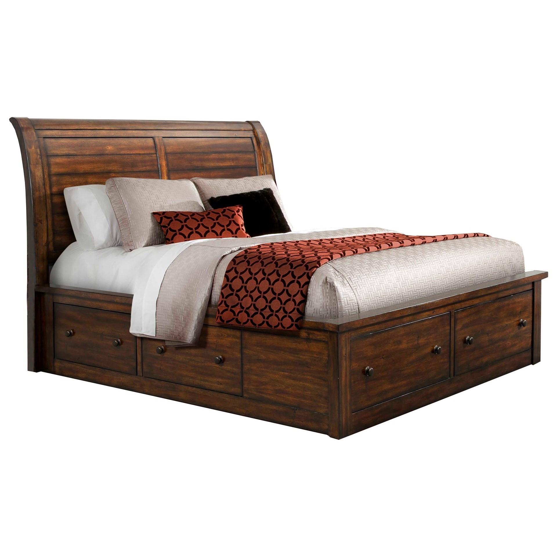 Queen Sleigh Storage Bed