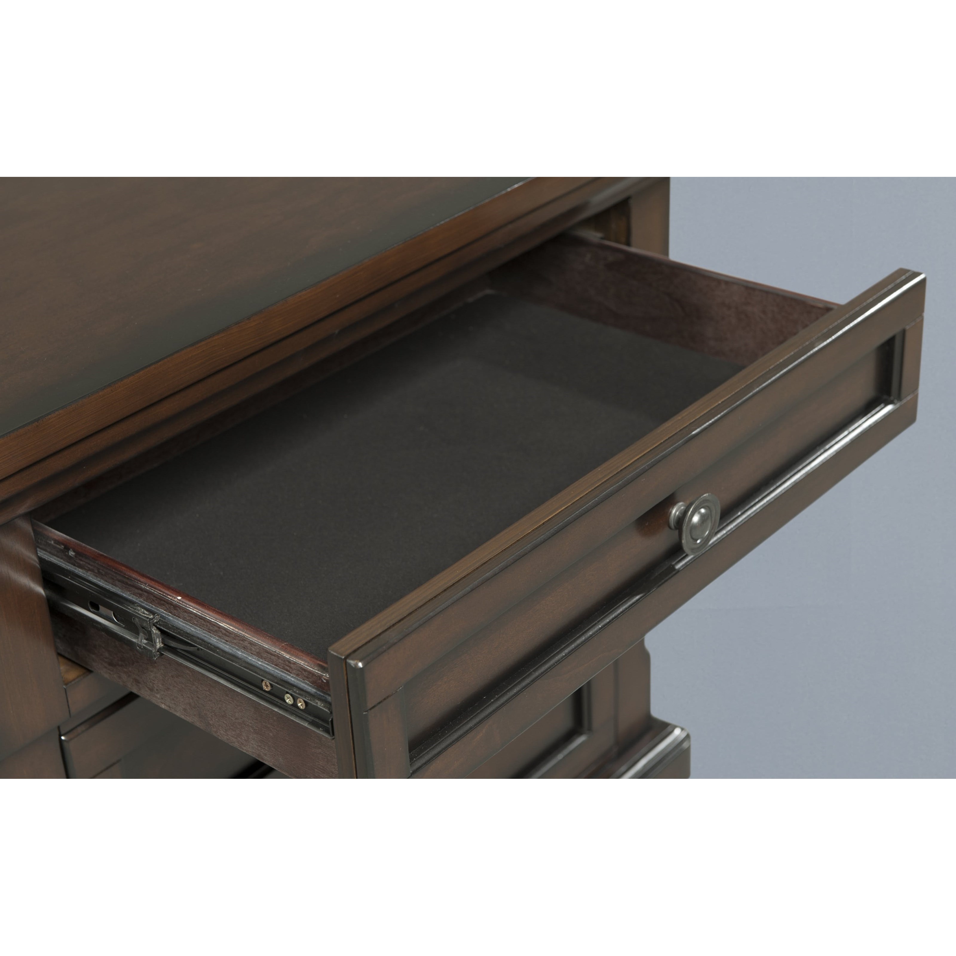 Elements Kingston Dresser and Mirror Set with Hidden Drawer Royal