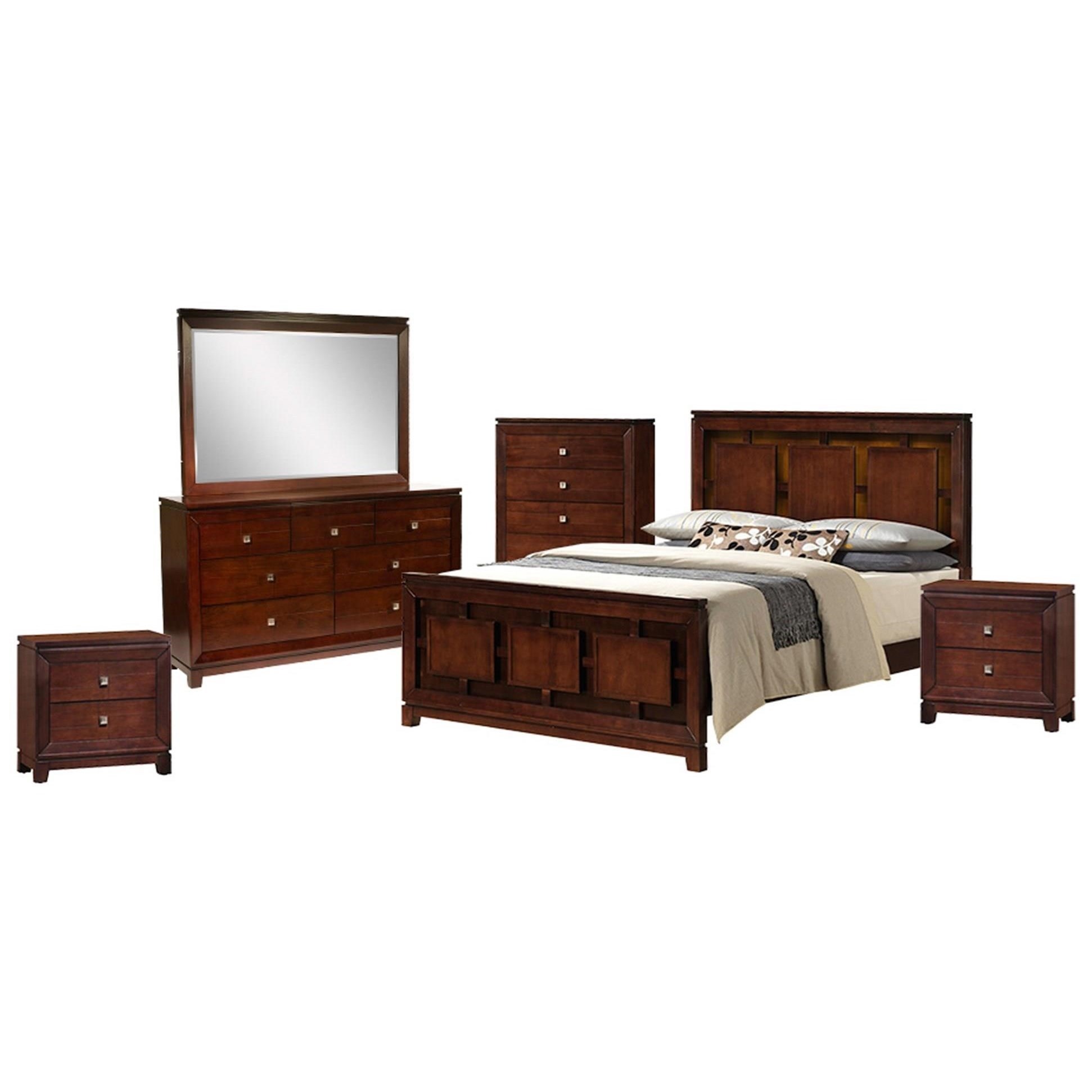 Elements London 6Piece King Bedroom Set Royal Furniture Bedroom Groups