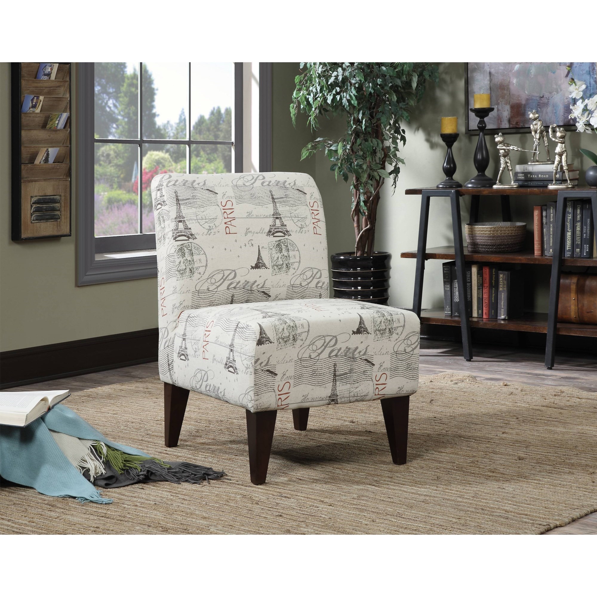 Elements Scarlett Contemporary Accent Slipper Chair | Royal Furniture