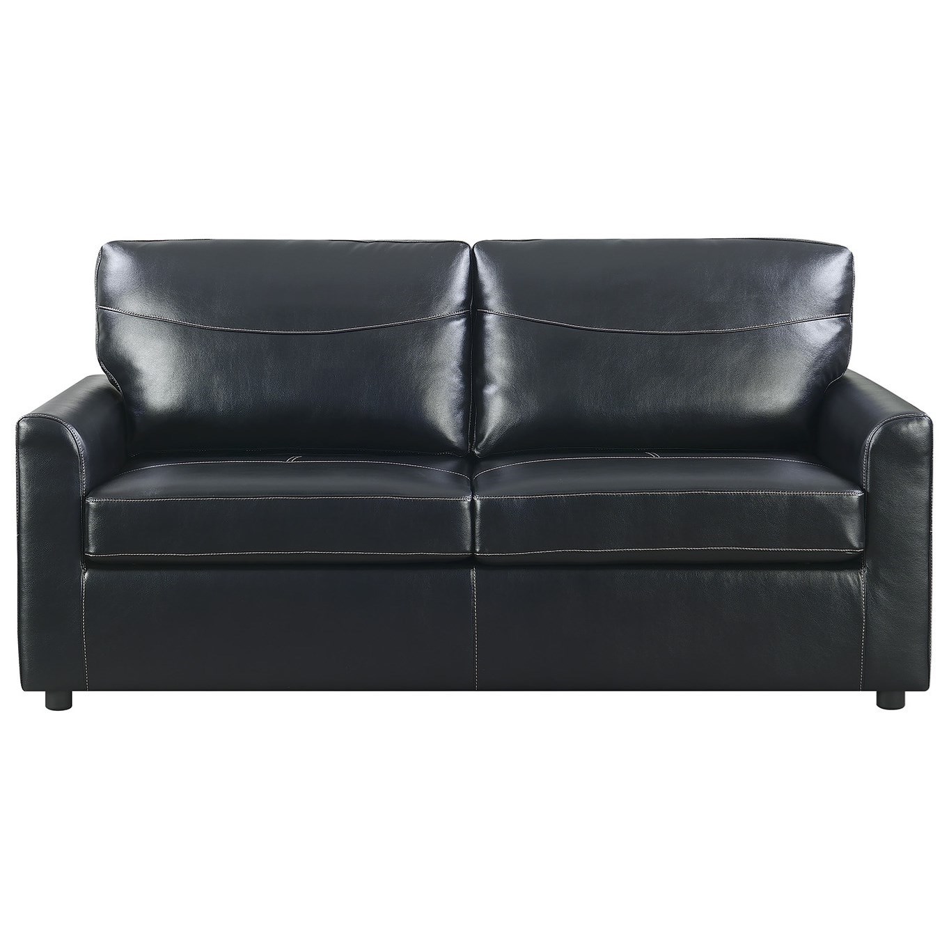 Slumber U32154626 Faux Leather Full Sleeper Sofa w/ Gel Foam Mattress