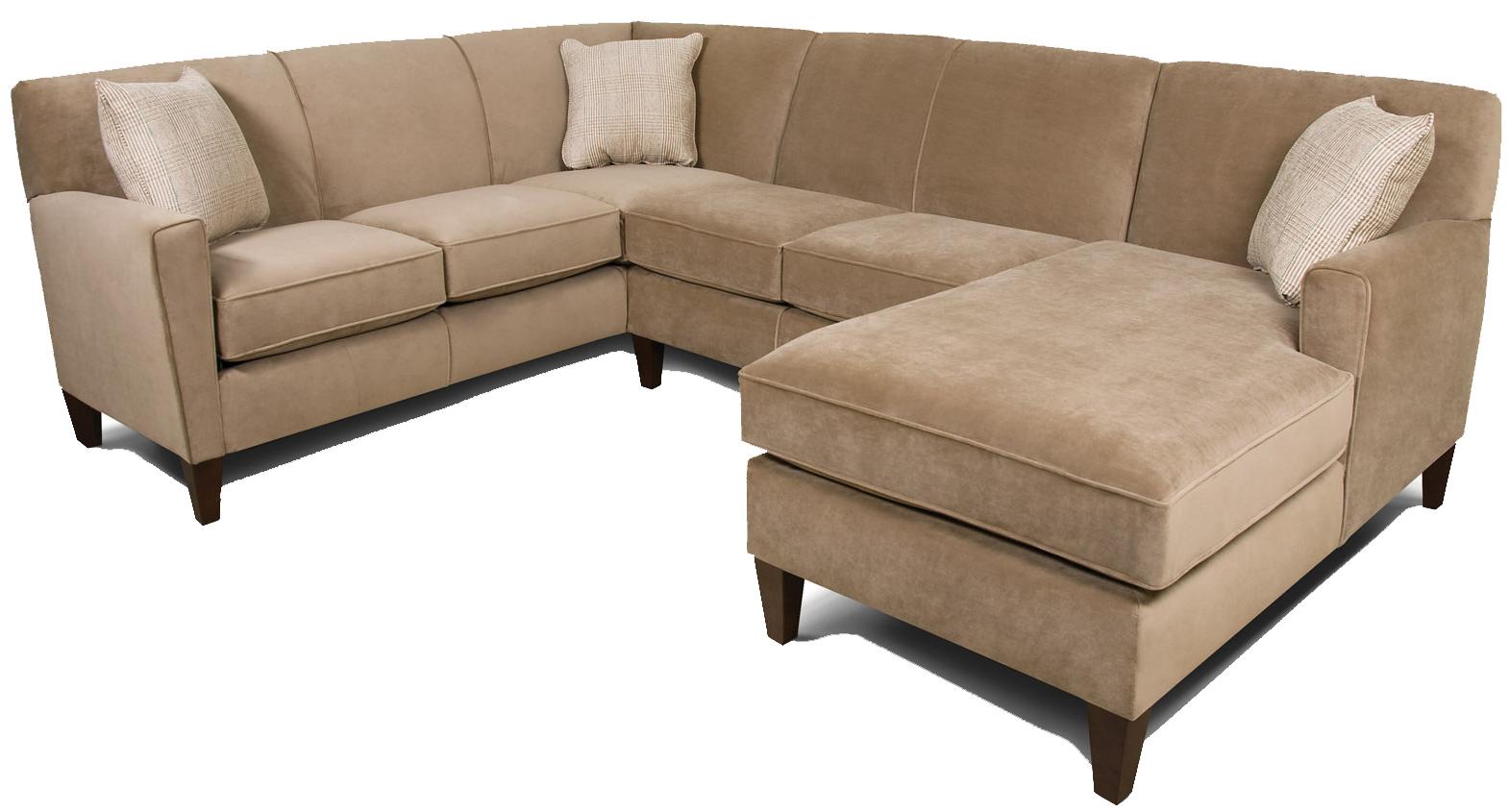England Collegedale Contemporary 3Piece Sectional Sofa with RAF Chaise