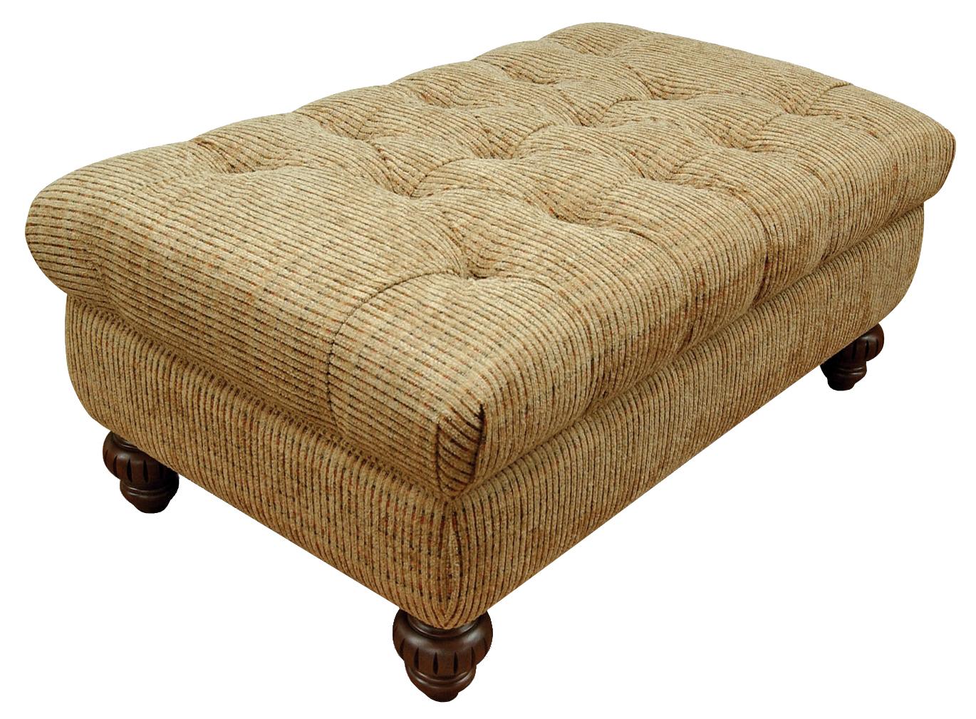 England Loudon 435081L Traditional Styled Storage Ottoman with Tufted