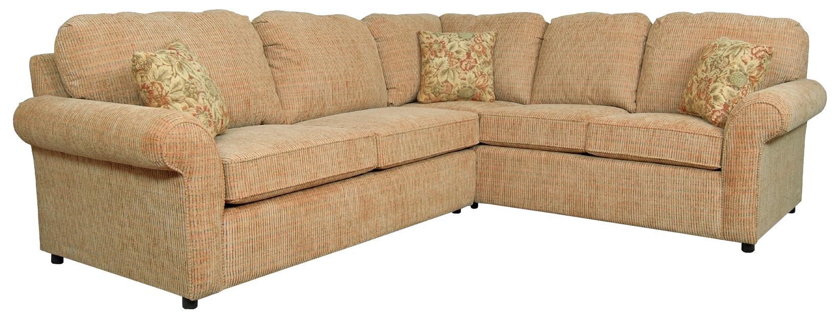 England Malibu 45 Saet Corner Sectional with Sleeper Dunk & Bright