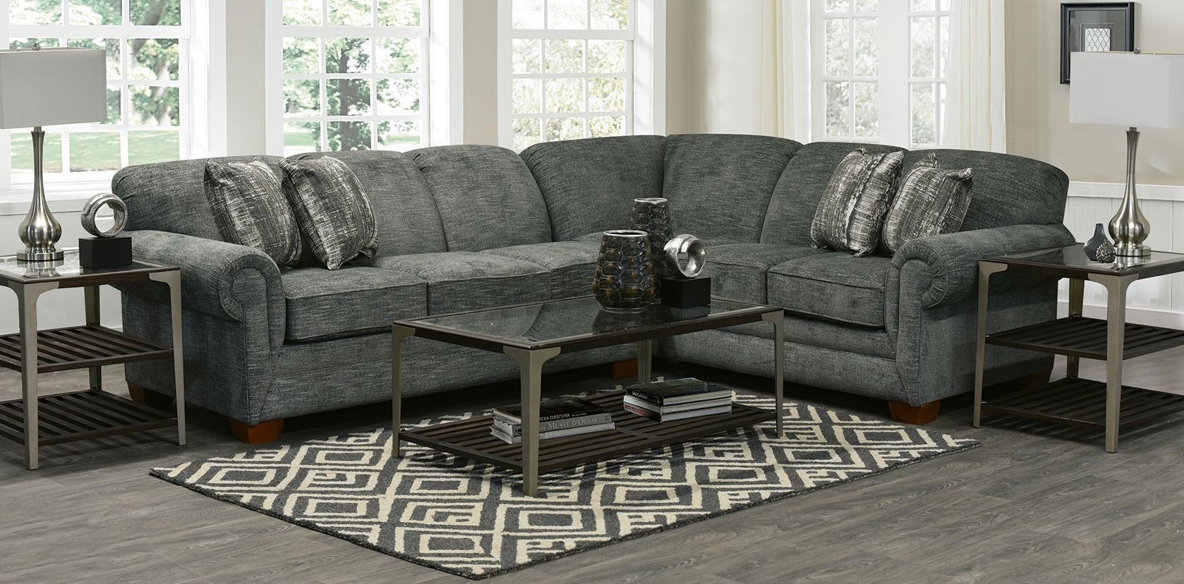 England Monroe 2 Piece LAF Sofa Sectional Van Hill Furniture