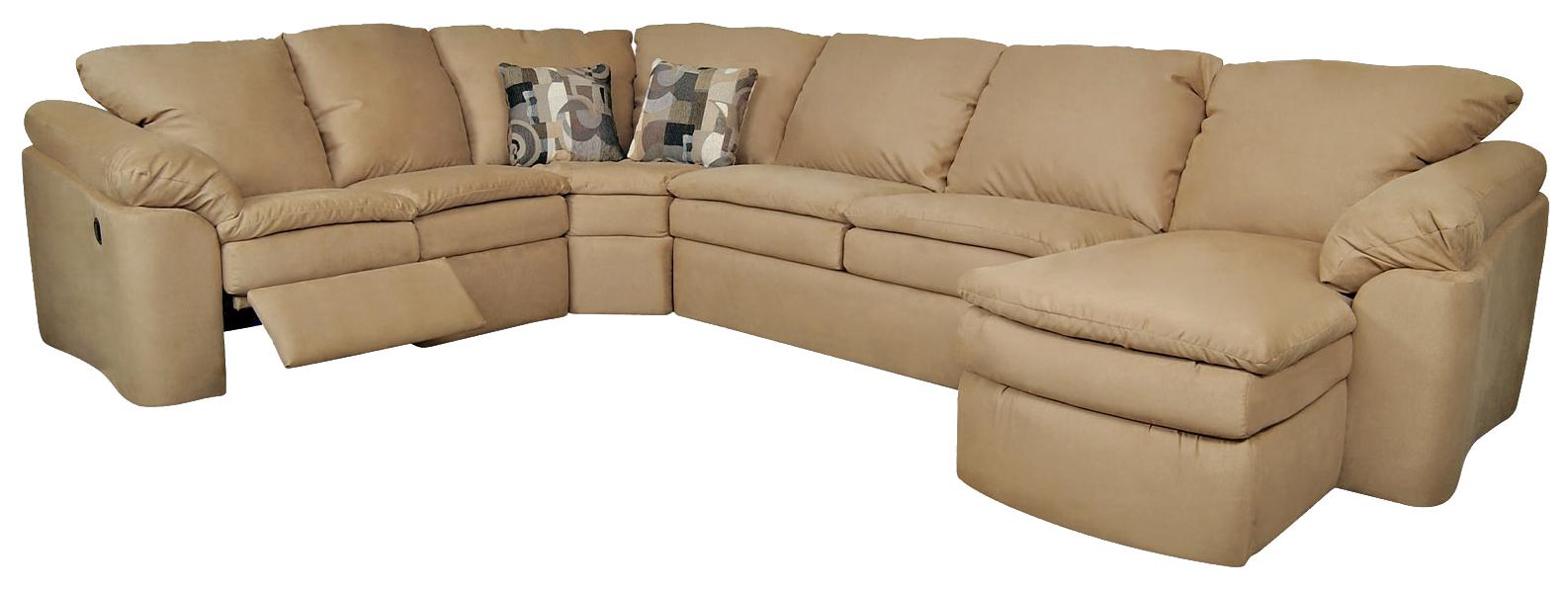 England Seneca Falls 5Piece Reclining Sectional Find Your Furniture