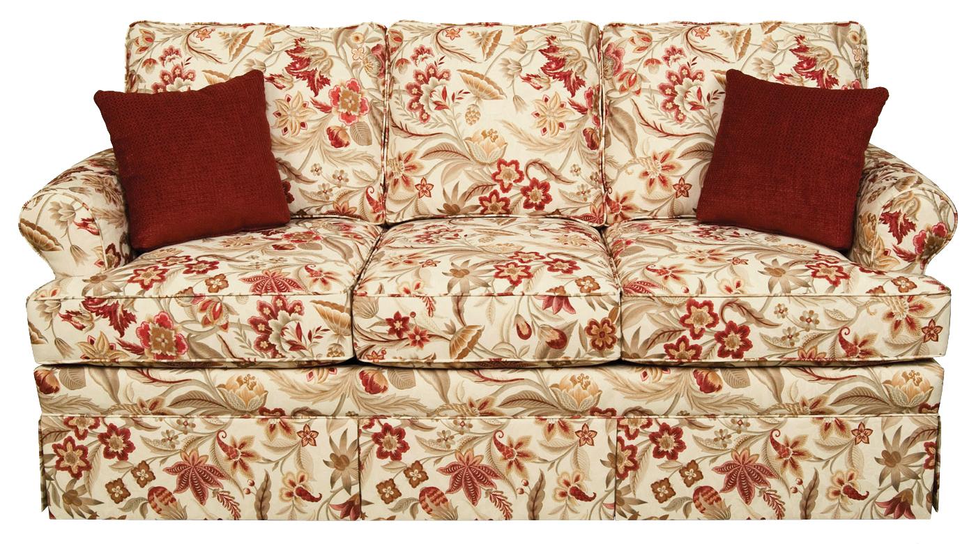 England William 5335 Traditional Skirted Sofa Dunk & Bright Furniture
