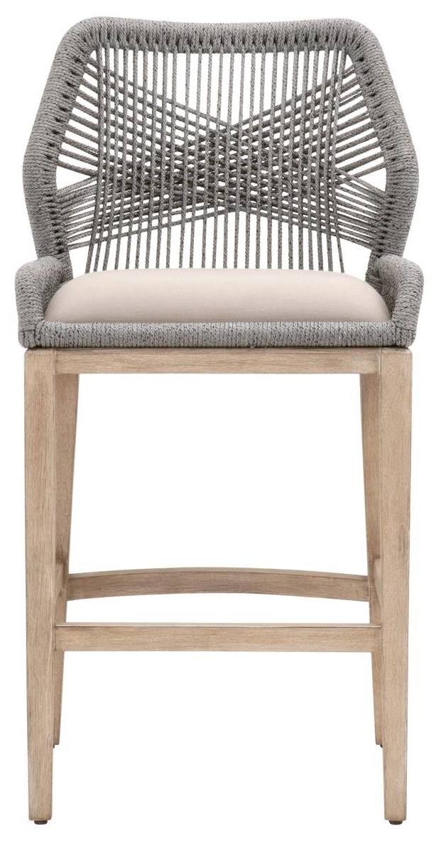 Sussex Casual Woven Loom Rope Weave Counter Stool Johnny Janosik