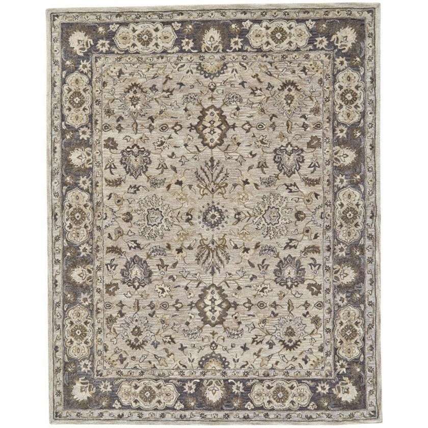 Feizy Rugs Eaton Gray 2'6" X 10' Runner Rug Sprintz Furniture Rugs