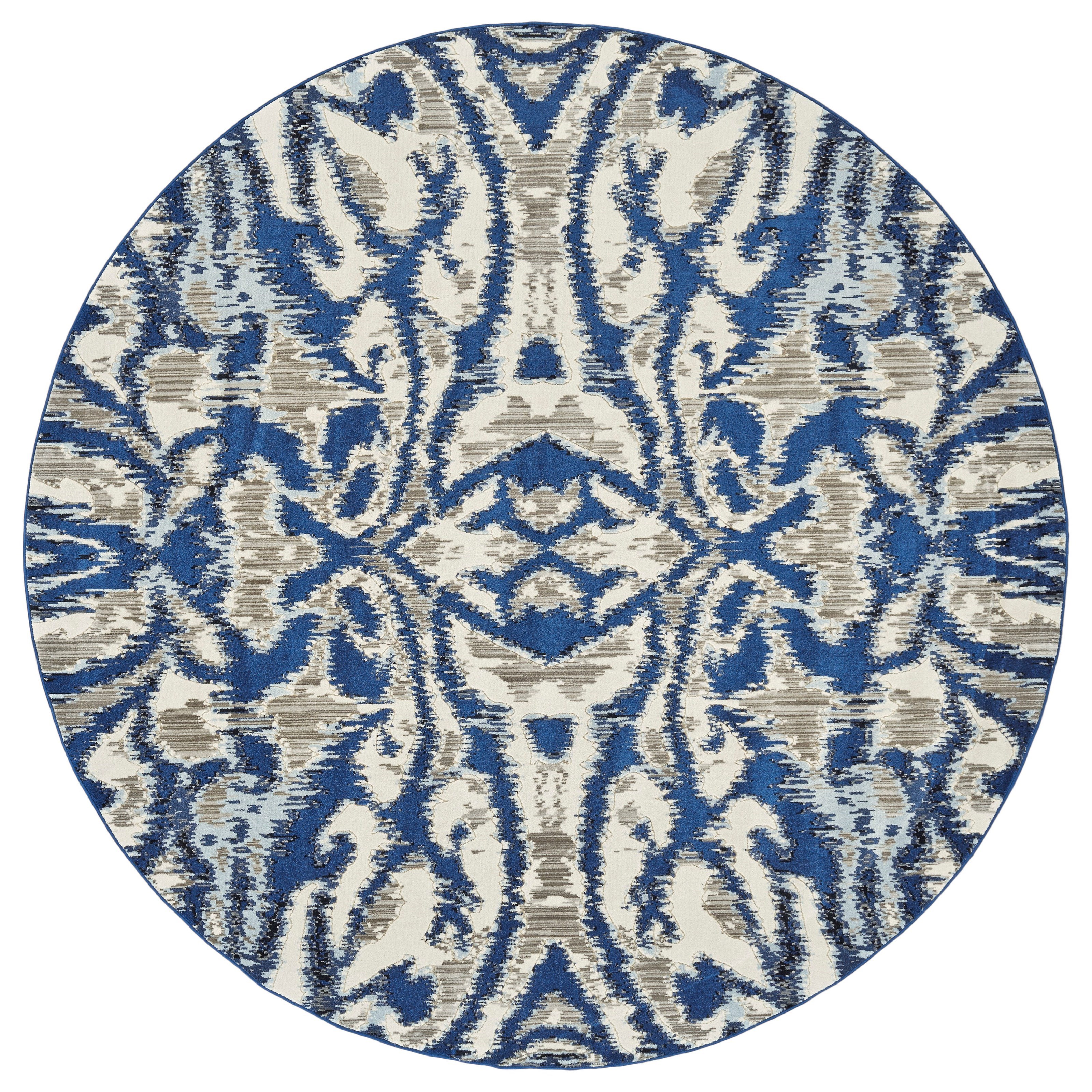 Feizy Rugs Milton Blue Haze 8'9" X 8'9" Round Area Rug Sprintz