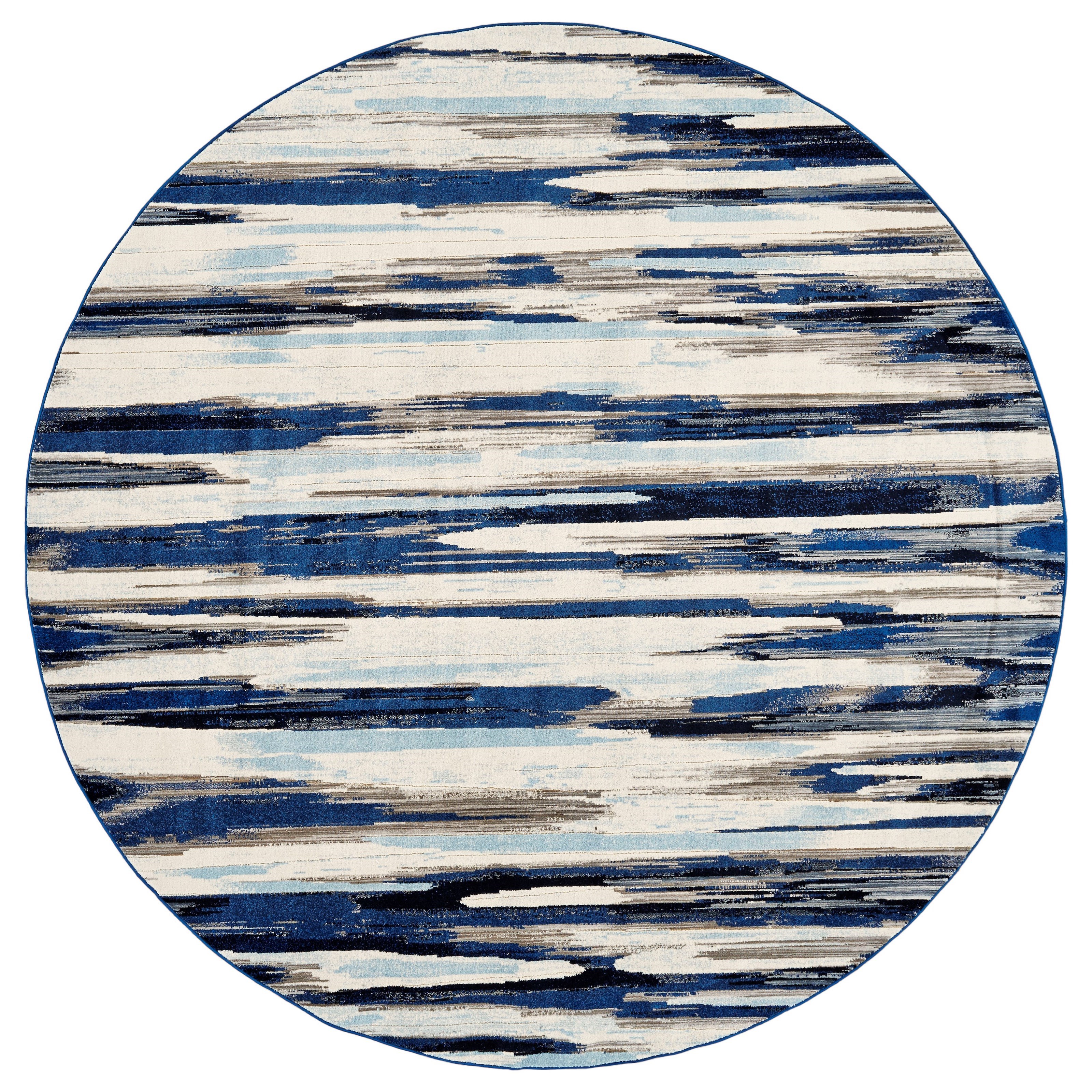 Feizy Rugs Milton Indigo 8'9" X 8'9" Round Area Rug Sprintz
