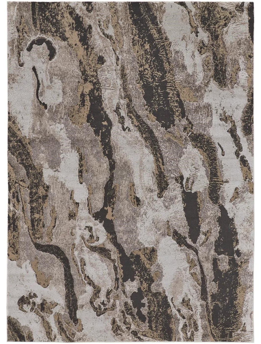 Feizy Rugs Vancouver 027397834 CharcoalBeige 5 x 8 Area Rug Sam
