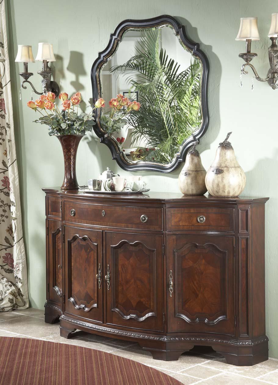Fine Furniture Design Antebellum FourDoor ThreeDrawer Shapely Buffet
