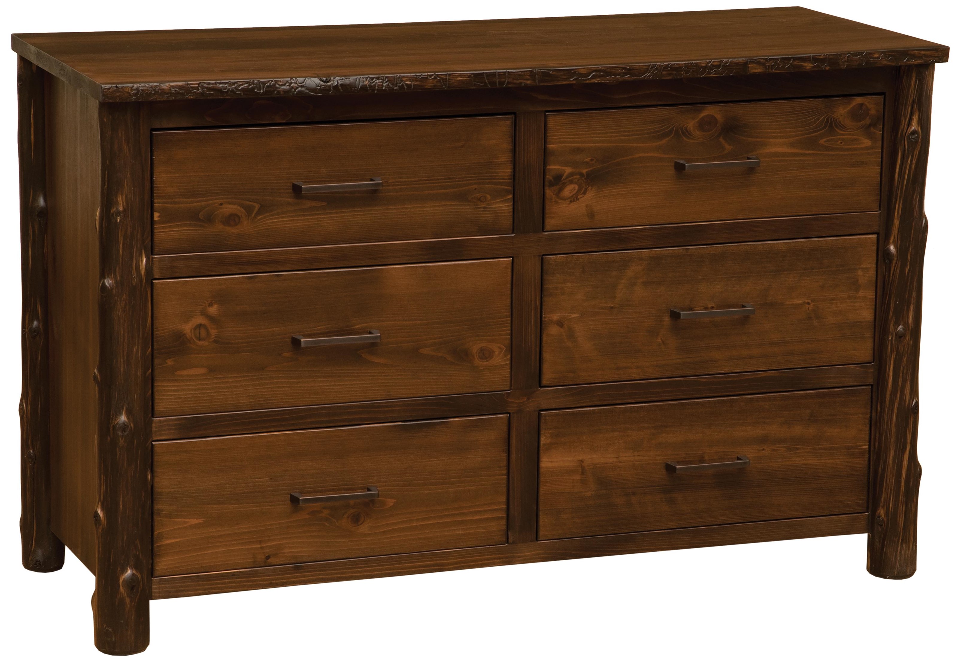 Fireside Lodge Glacier 6 DRAWER DRESSER Conlin's Furniture Dressers