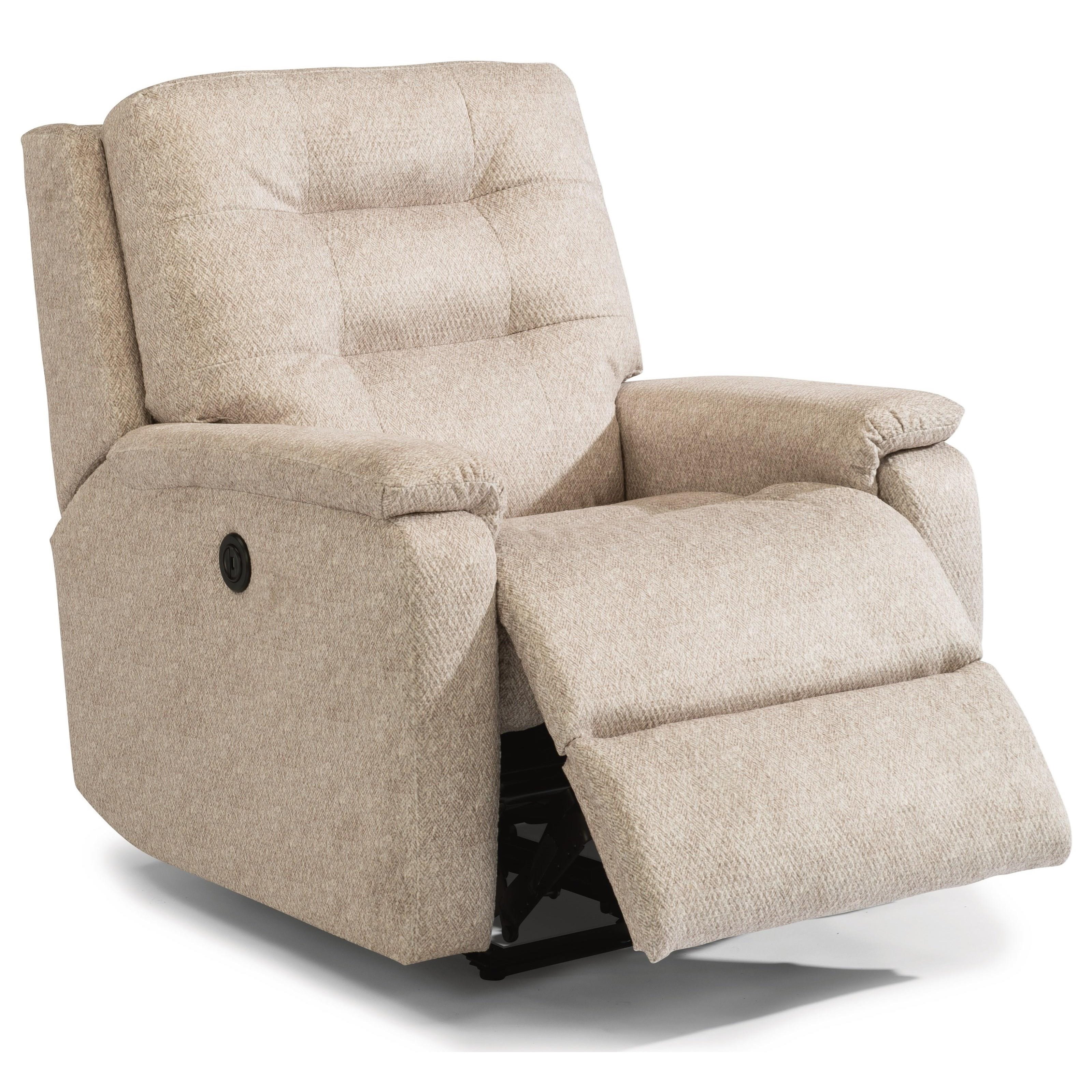 Flexsteel Caleb Casual Recliner with Tufted Back Find Your Furniture