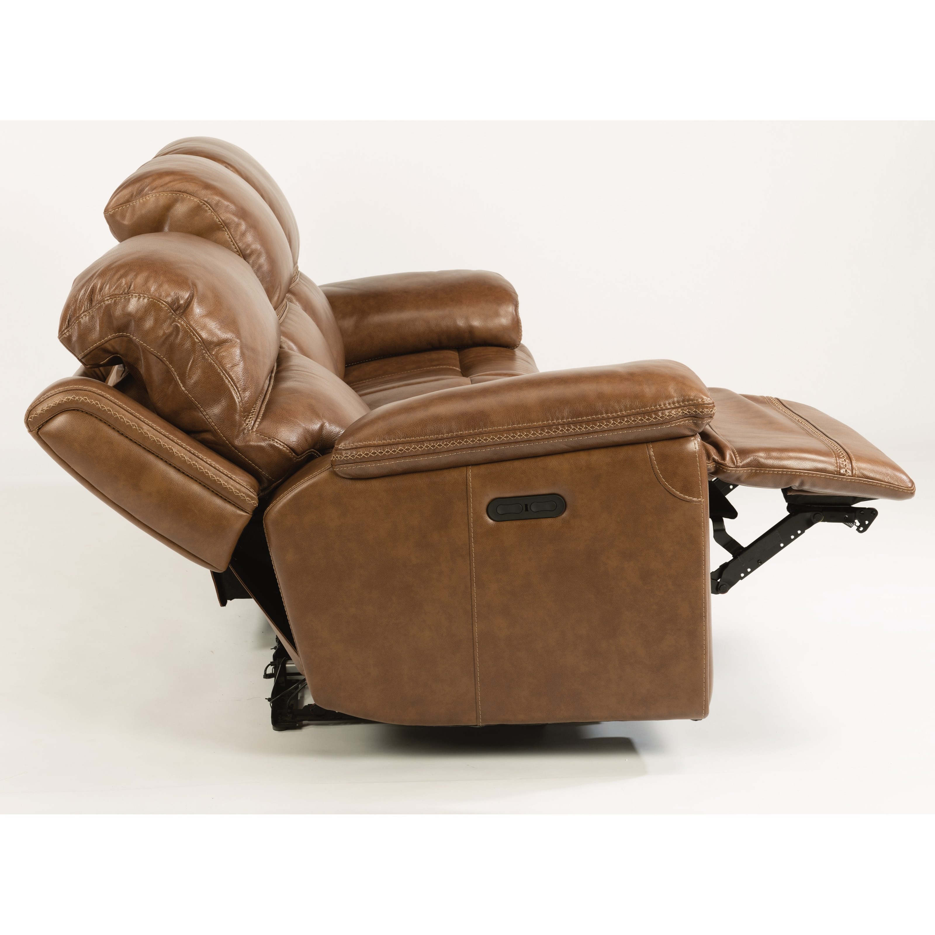 Flexsteel LatitudesFenwick Power Reclining Loveseat with Power Tilt Headrest and USB Port