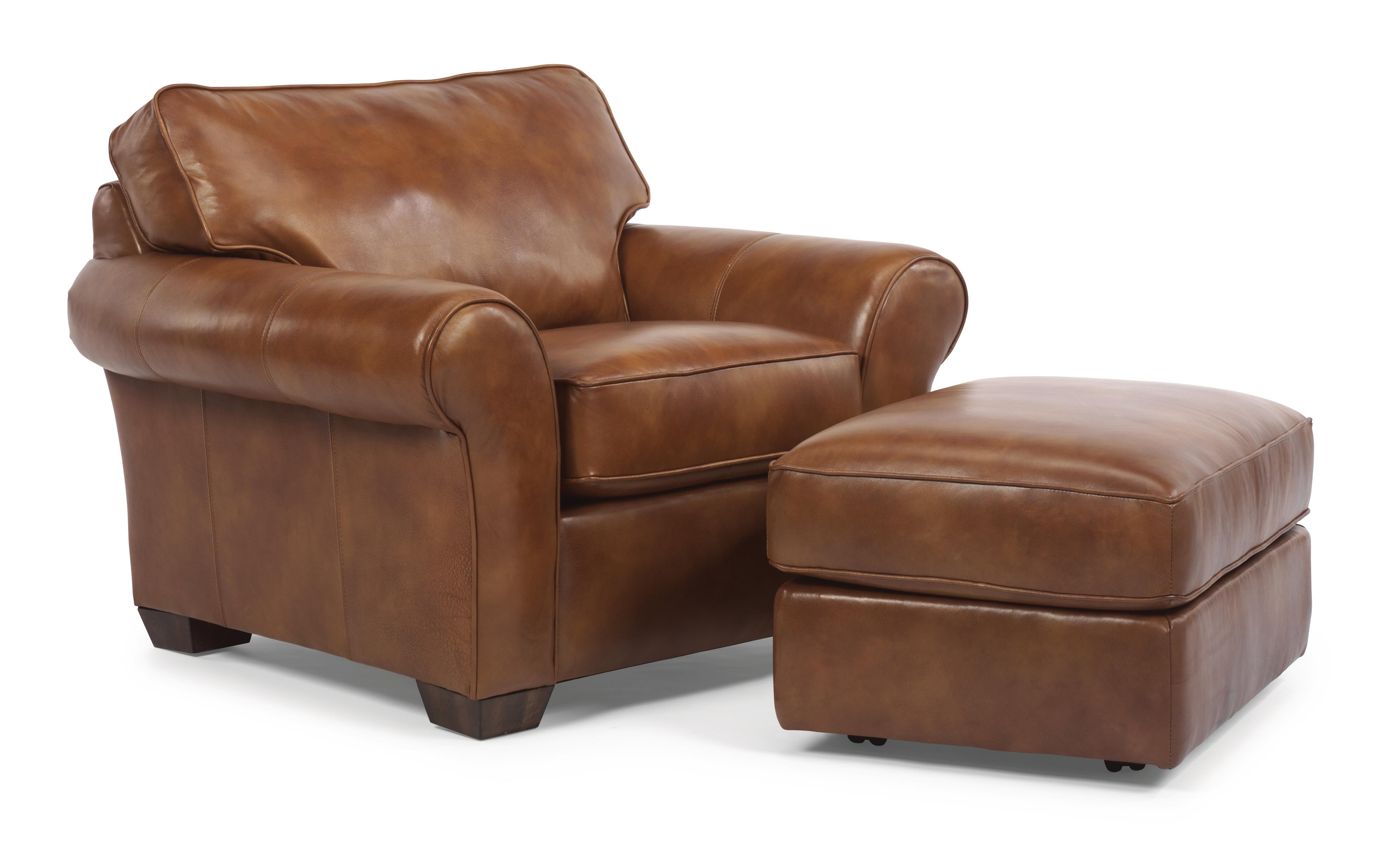 Flexsteel Vail Vail Chair and Ottoman AHFA Chair & Ottoman Sets