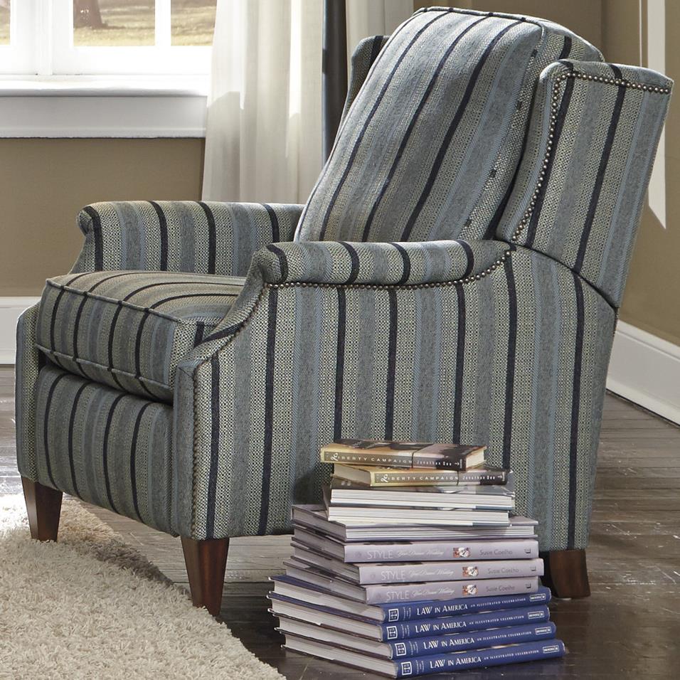 Flexsteel Zevon Transitional High Leg Recliner with Slender English