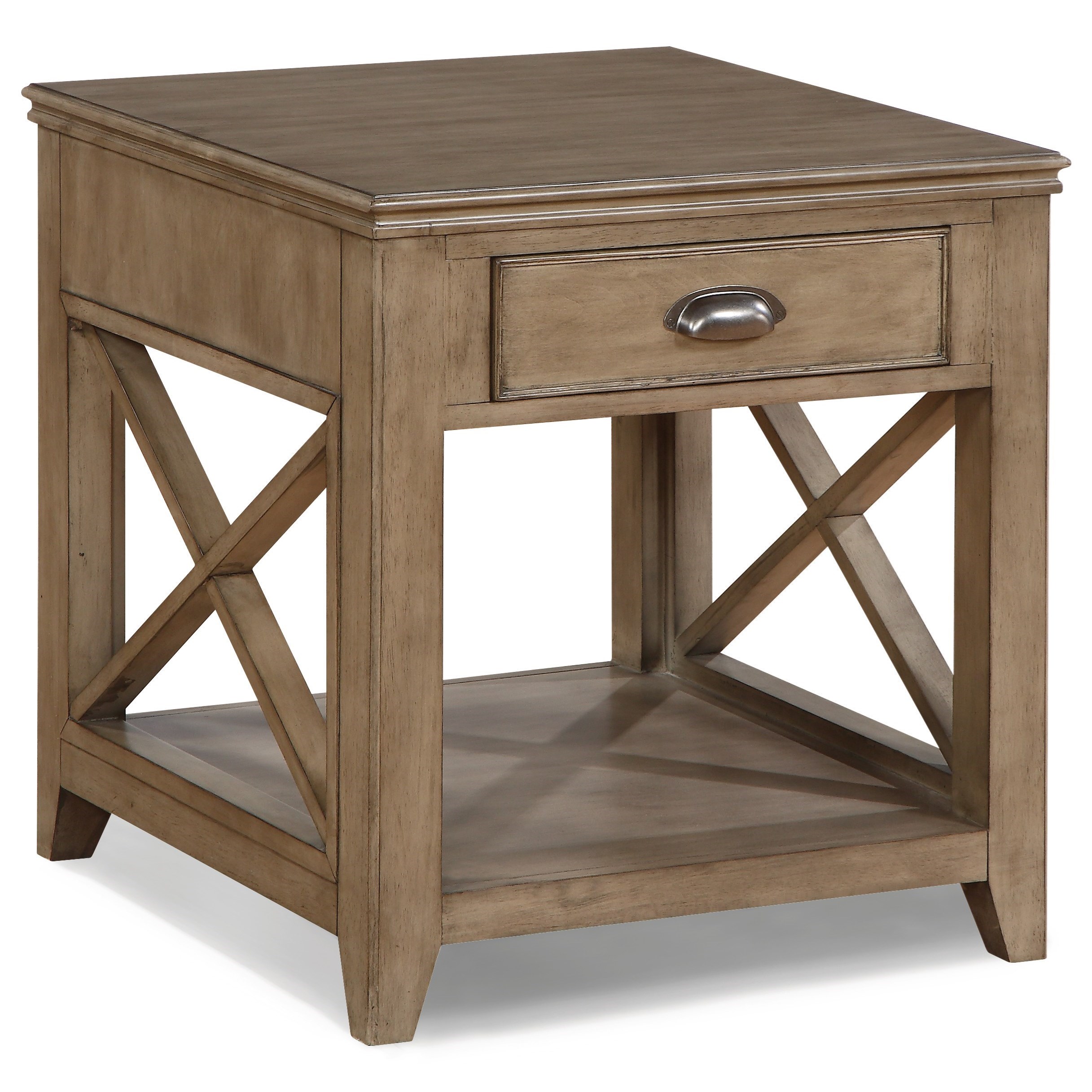 Flexsteel Wynwood Collection Camden Contemporary End Table with Open