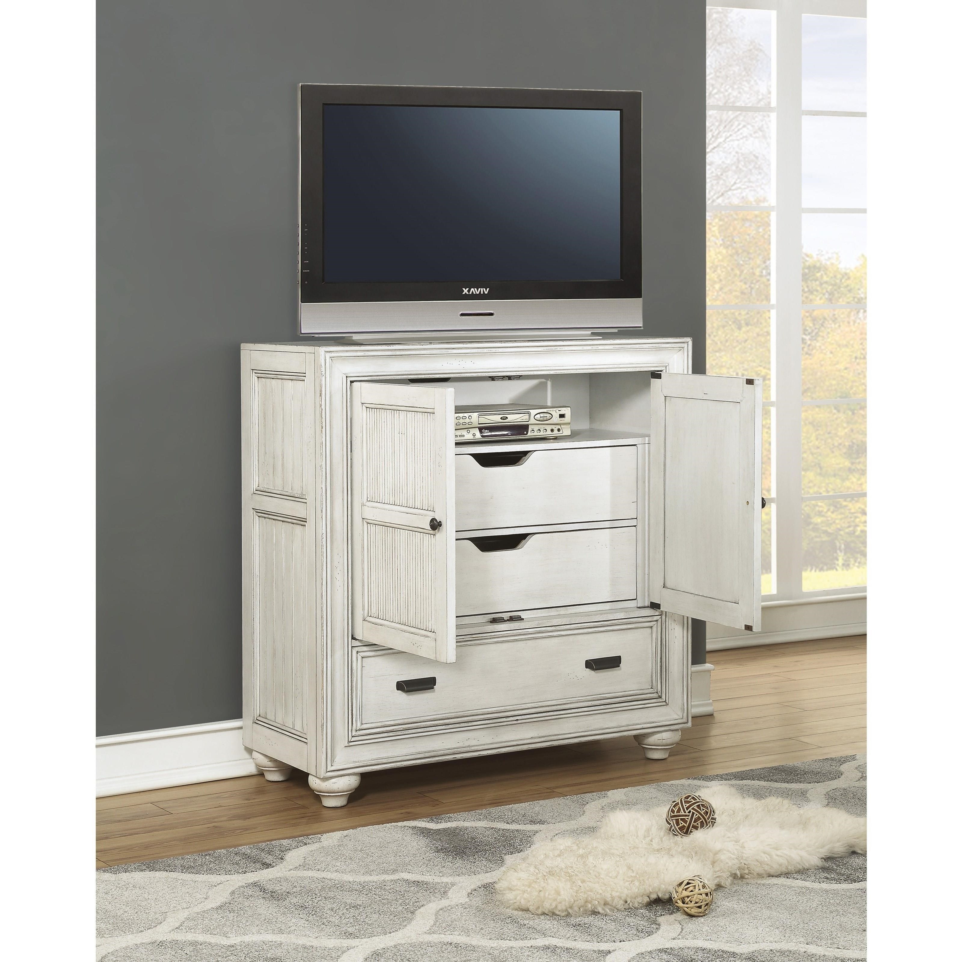 Flexsteel Wynwood Collection Harmony Cottage Media Chest with Drawers