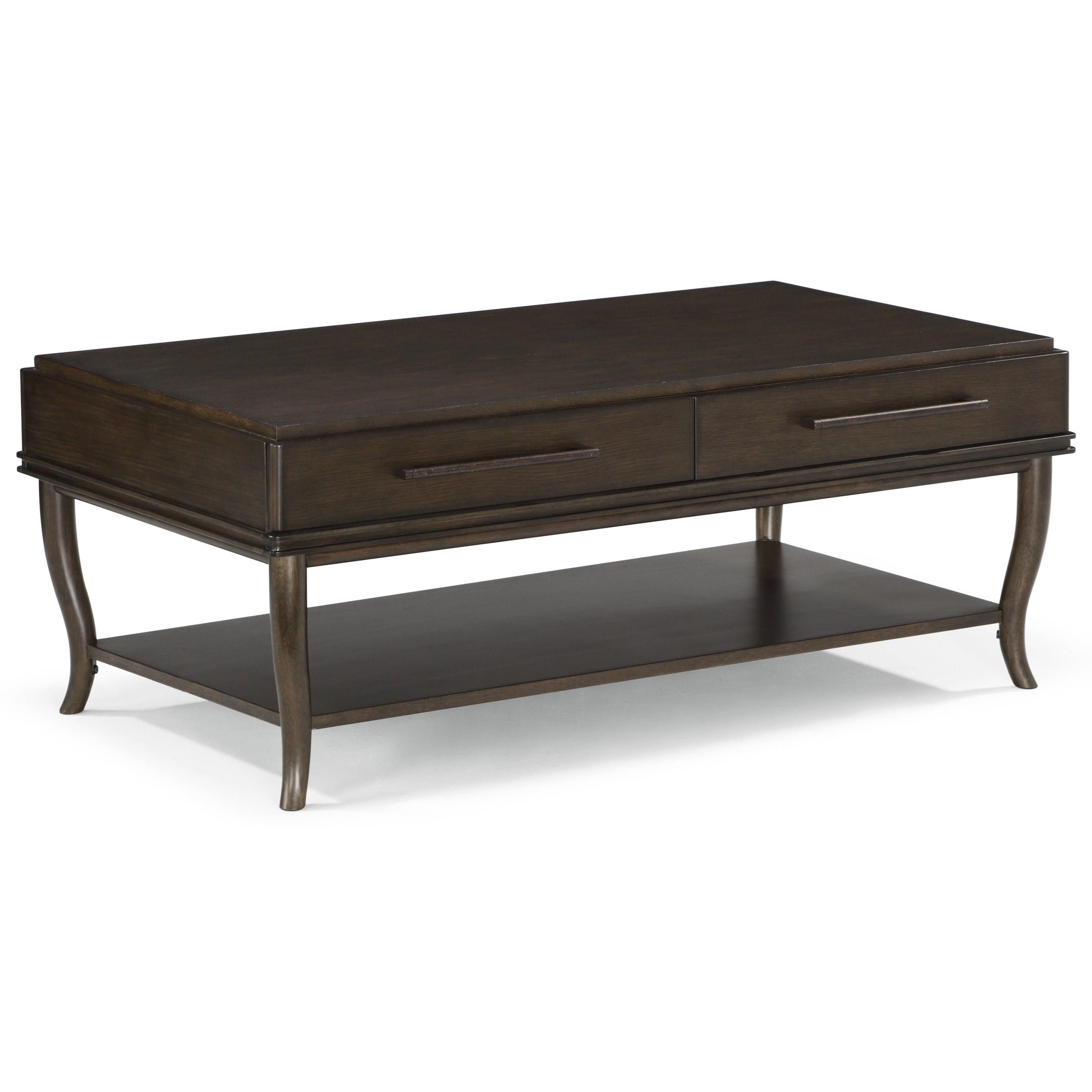 Wynwood, A Flexsteel Company Penny Transitional Cocktail Table with 2