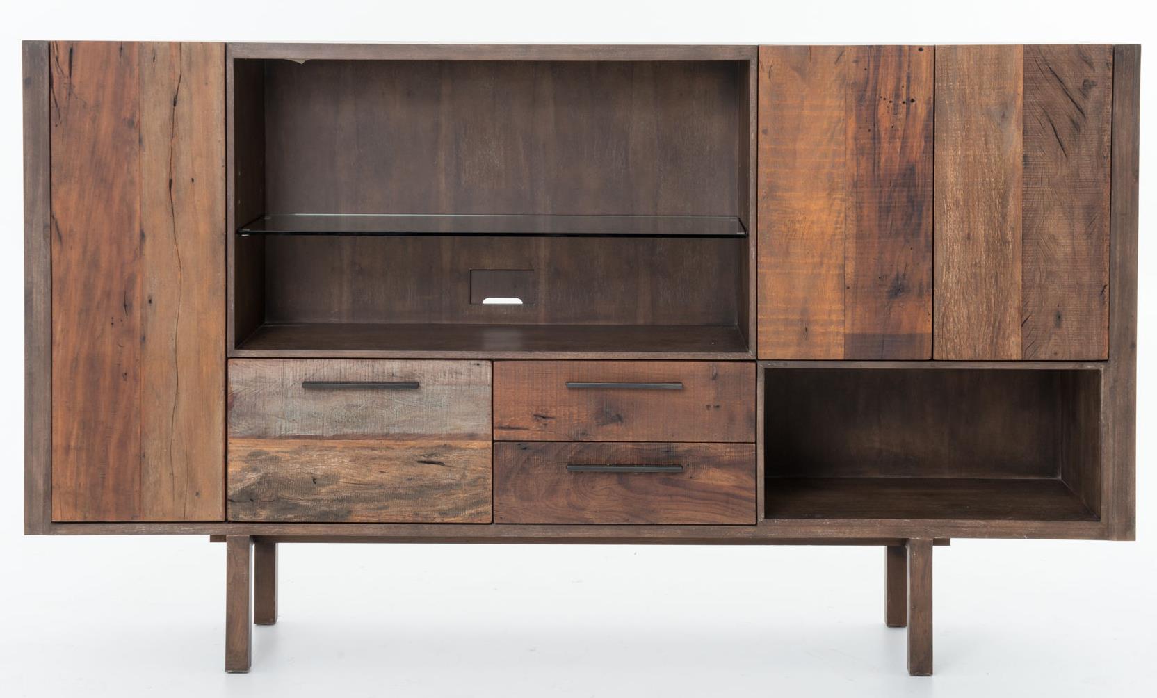 Four Hands Bina Mick TV Media w/ Open Shelving and Doors