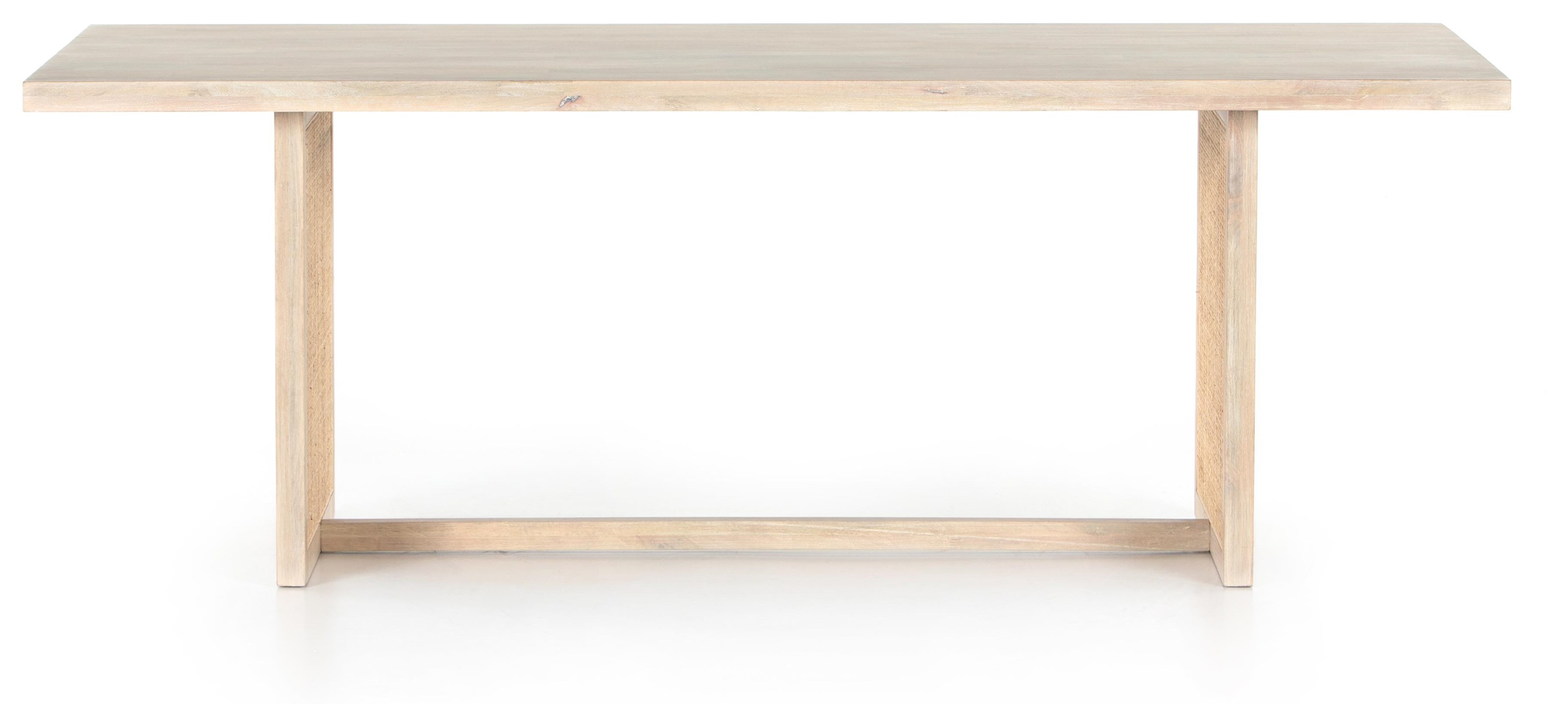 Four Hands Clarita Clarita Dining Table White Wash Mango Reeds