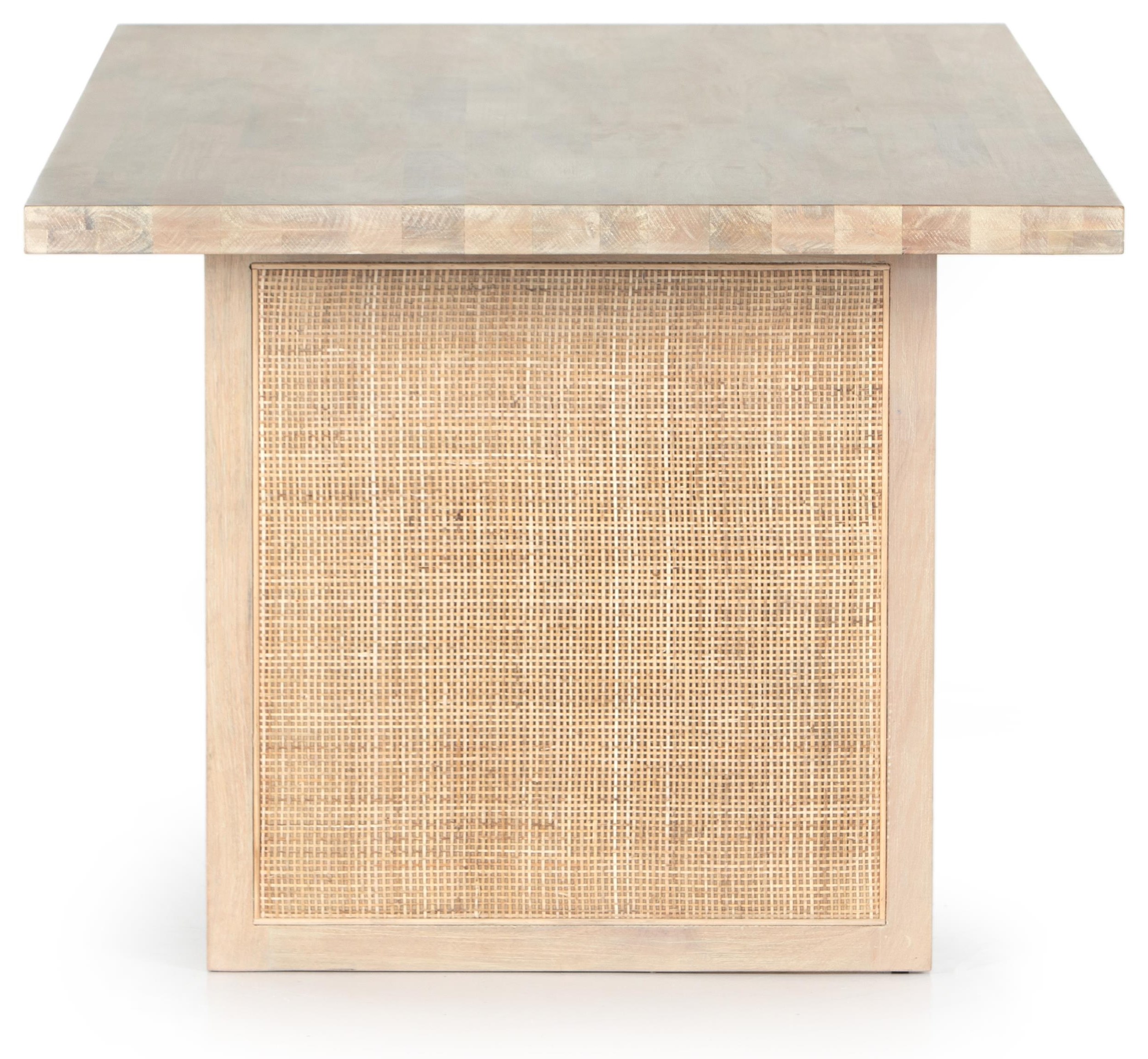 Four Hands Clarita Clarita Dining Table White Wash Mango Reeds