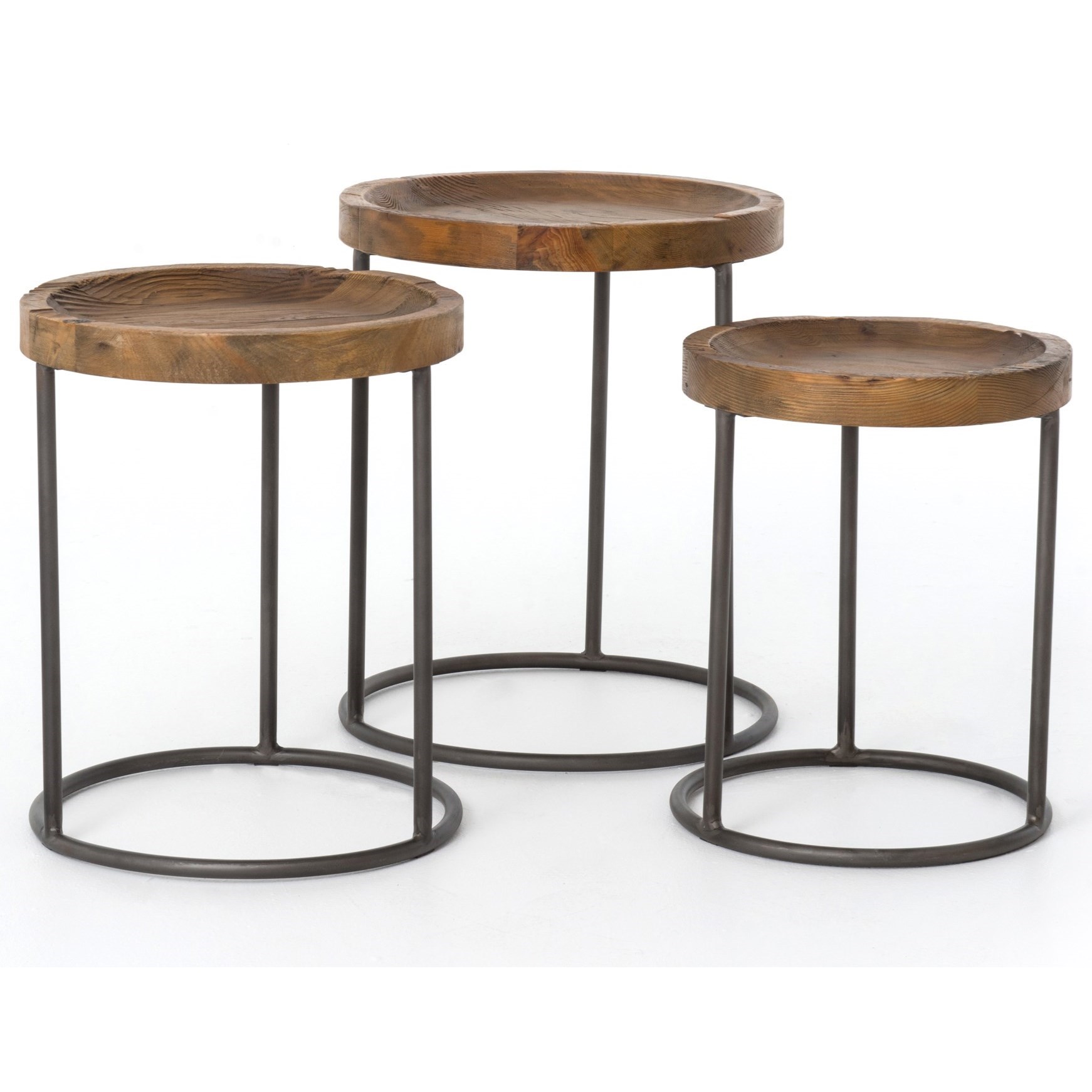 Four Hands Hughes Tristan Nesting Tables with Bowlstyled Tops Malouf