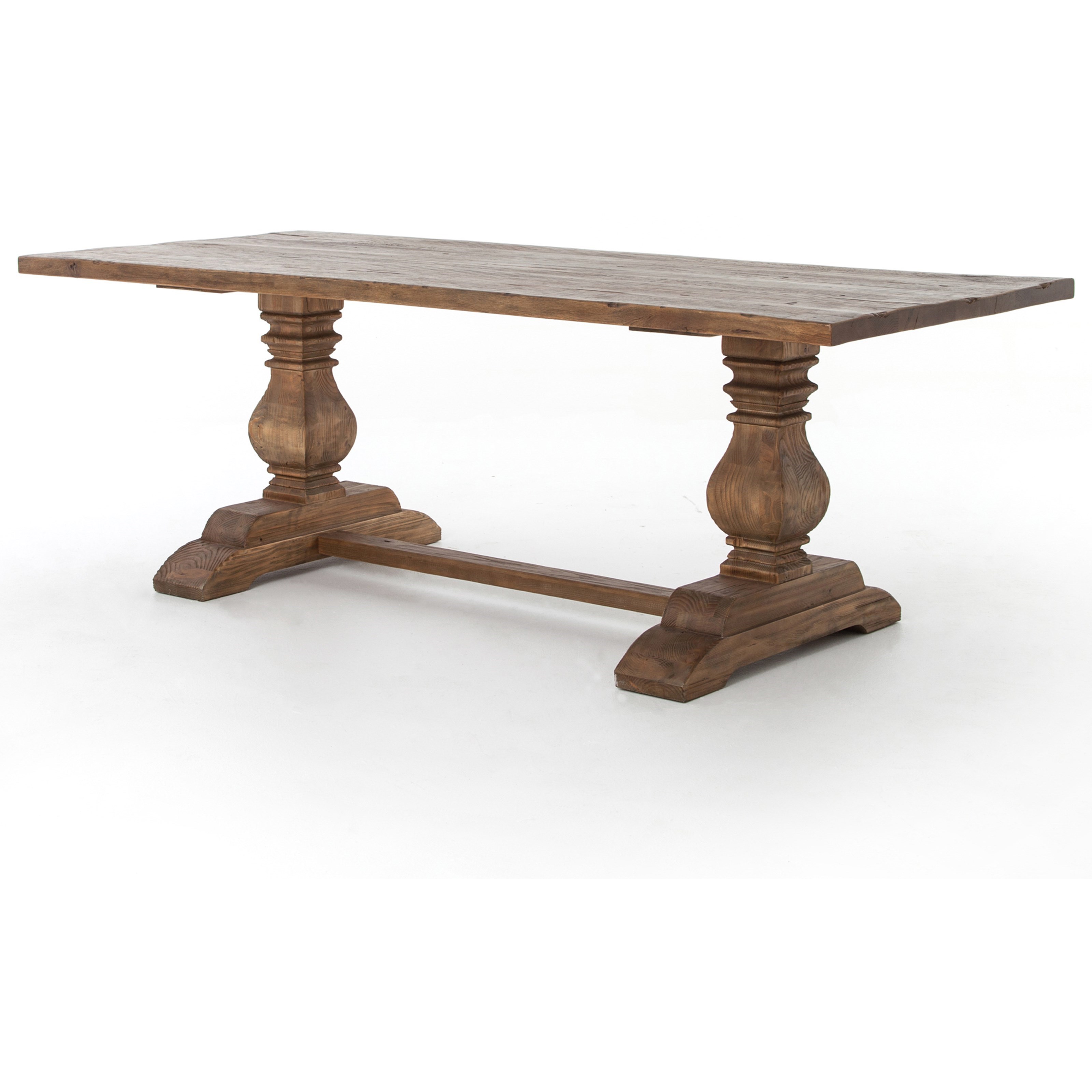 Four Hands Hughes Rectangular Durham Dining Table with Double