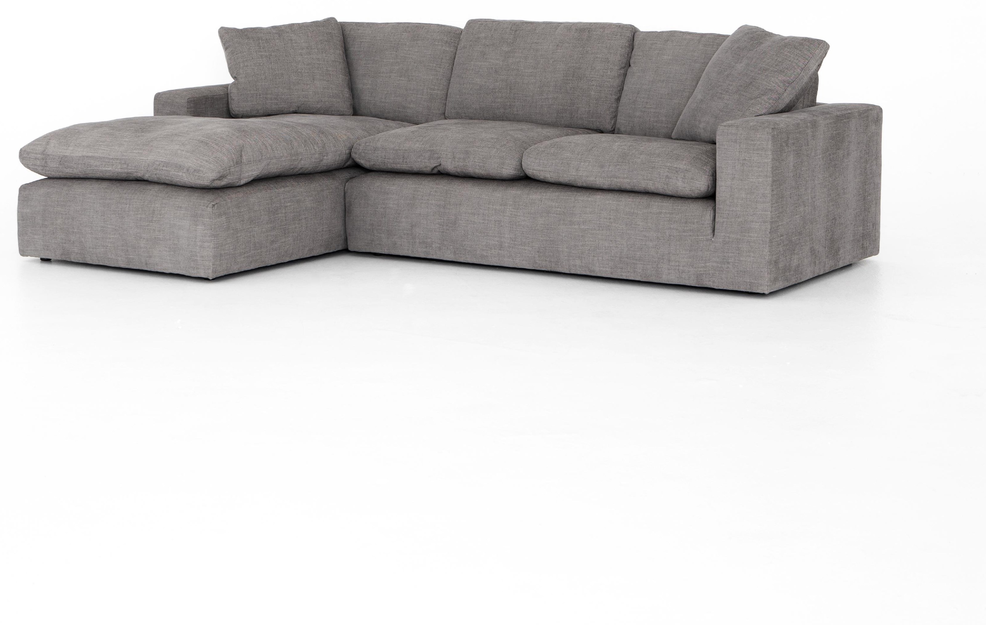 Four Hands Plume Plume 2pc Left Arm Facing 136" Sectional Harbor Grey