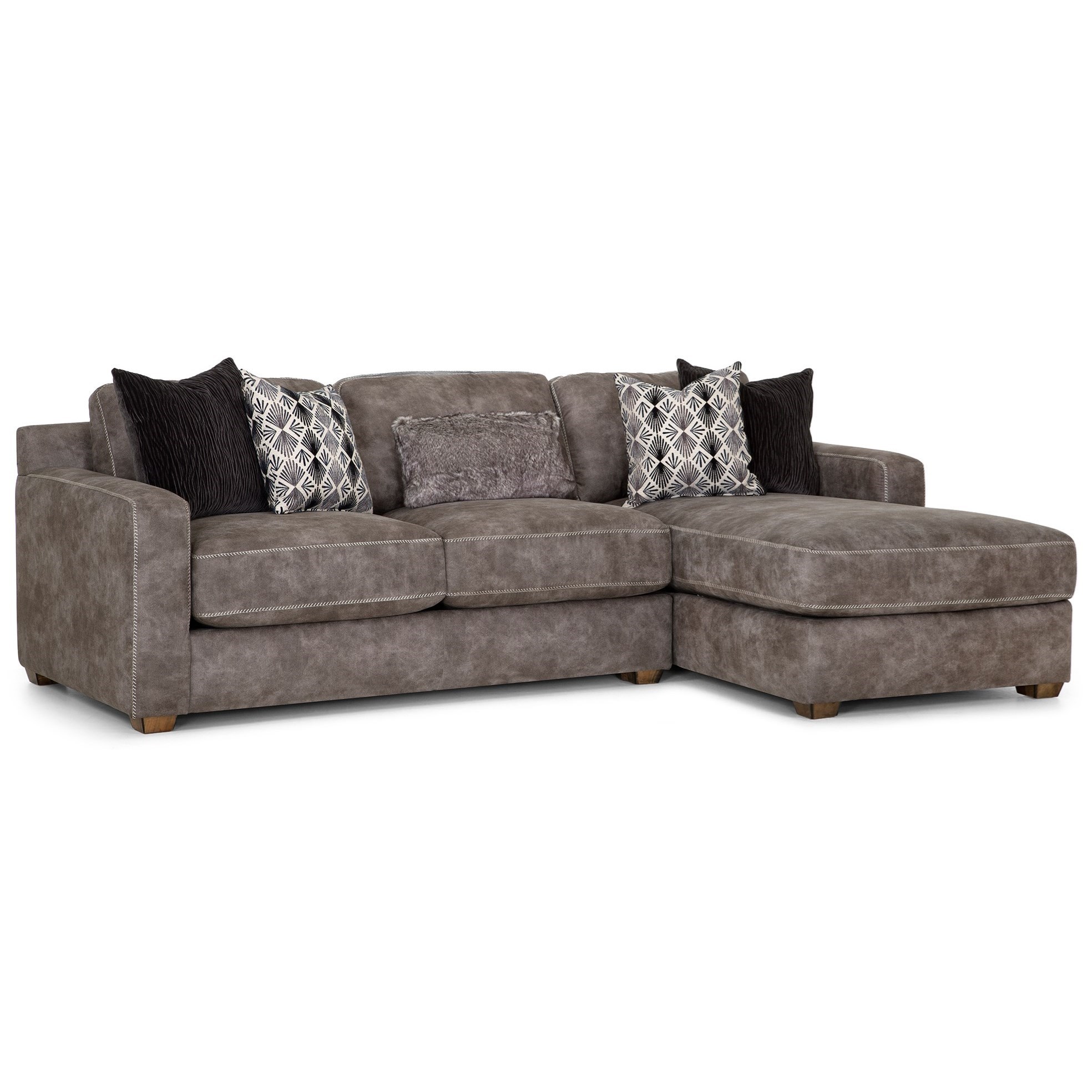 Franklin Jameson Contemporary Sofa with Chaise Find Your Furniture
