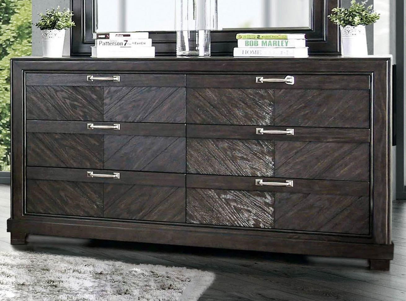 Furniture of America Argyros Transitional 6 Drawer Dresser Value City