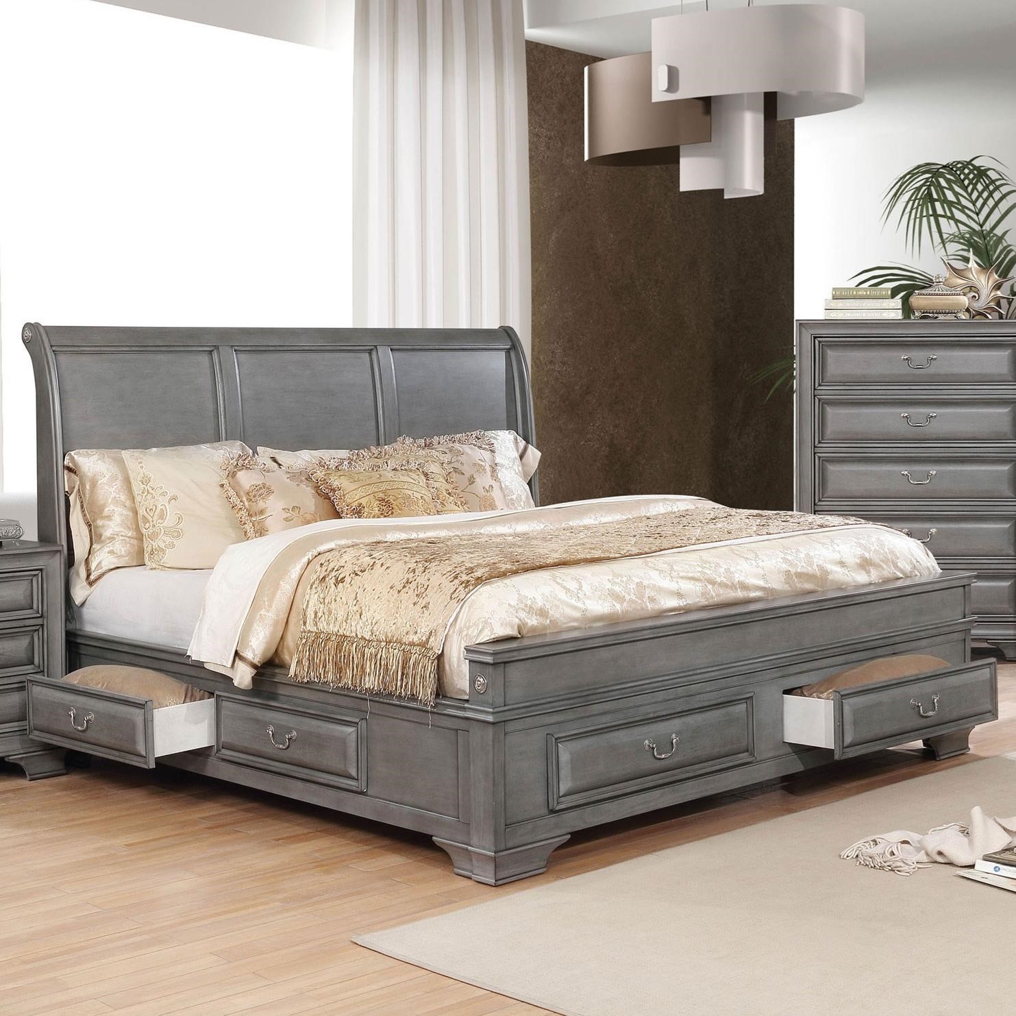 Furniture of America Brandt Transitional California King Bed | Value