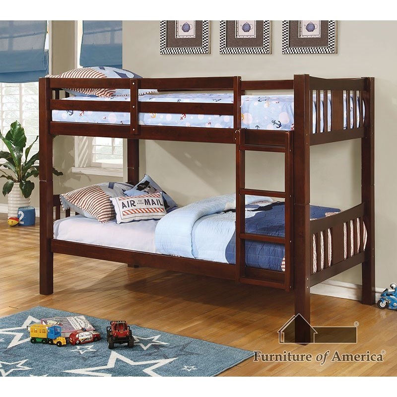 Furniture of America FOA Cameron CMBK929EXBED Twin over Twin Bunk