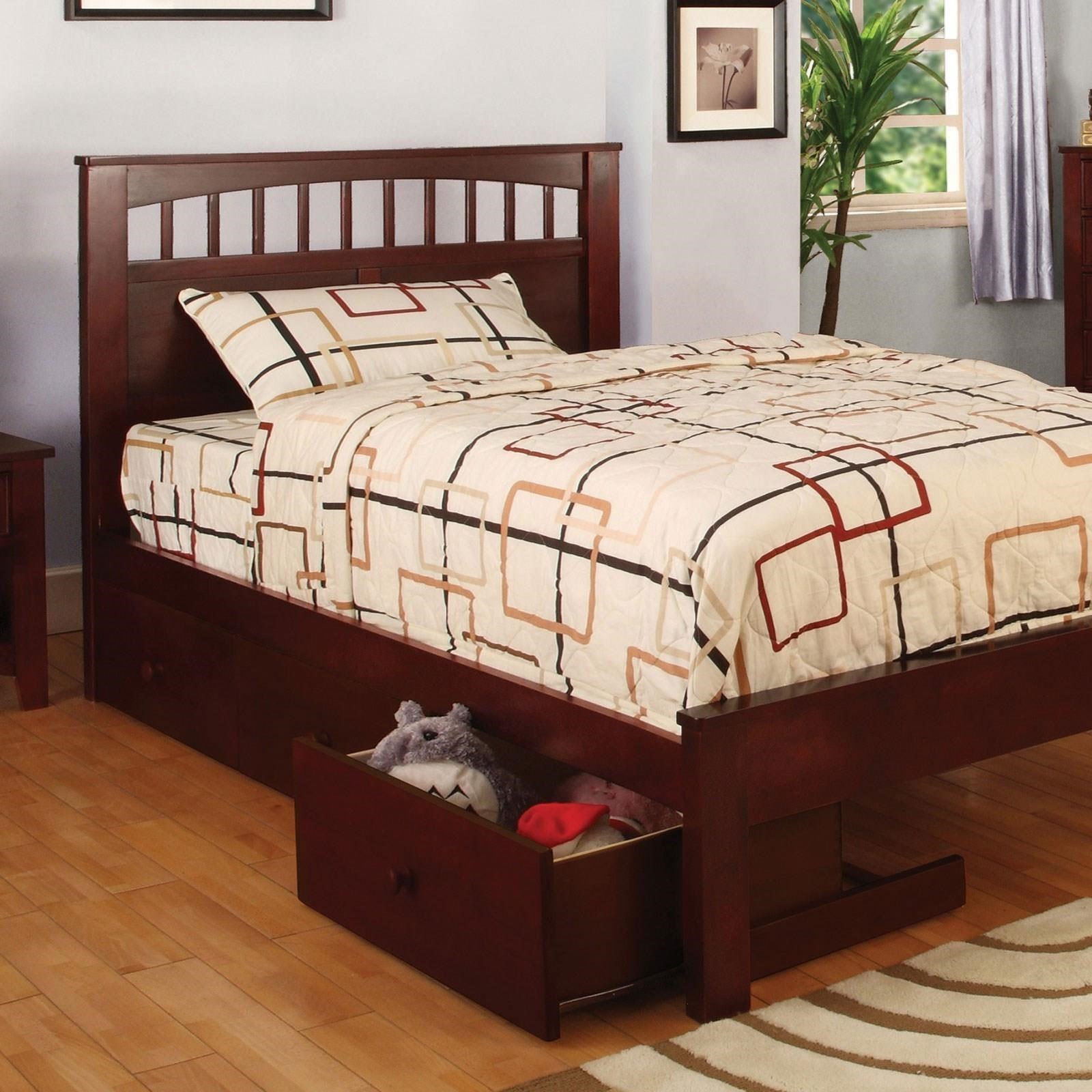 Furniture of America Carus CM7904CHFBED Full Bed Corner Furniture