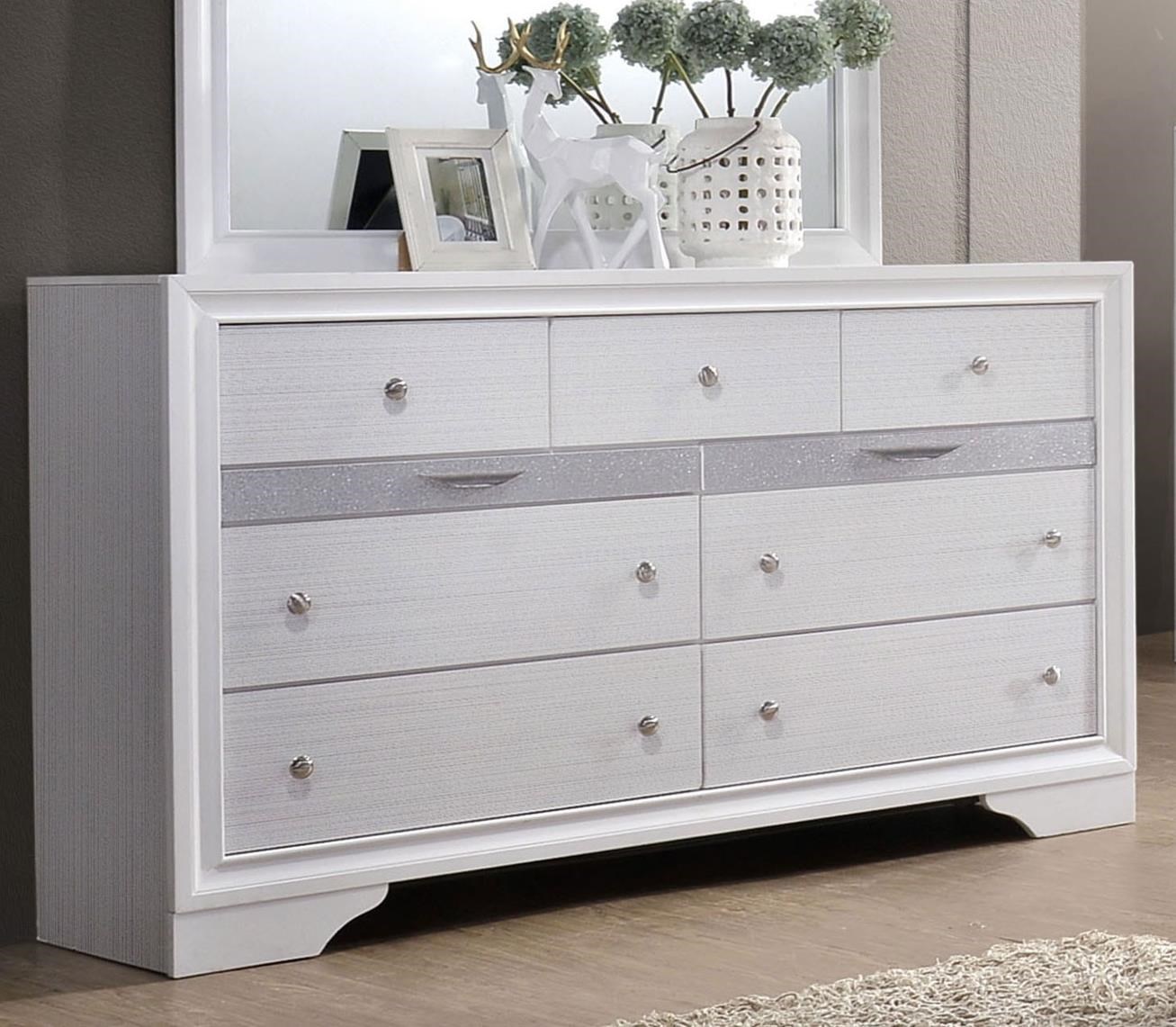 Furniture of America Chrissy Contemporary 9 Drawer Dresser Value City
