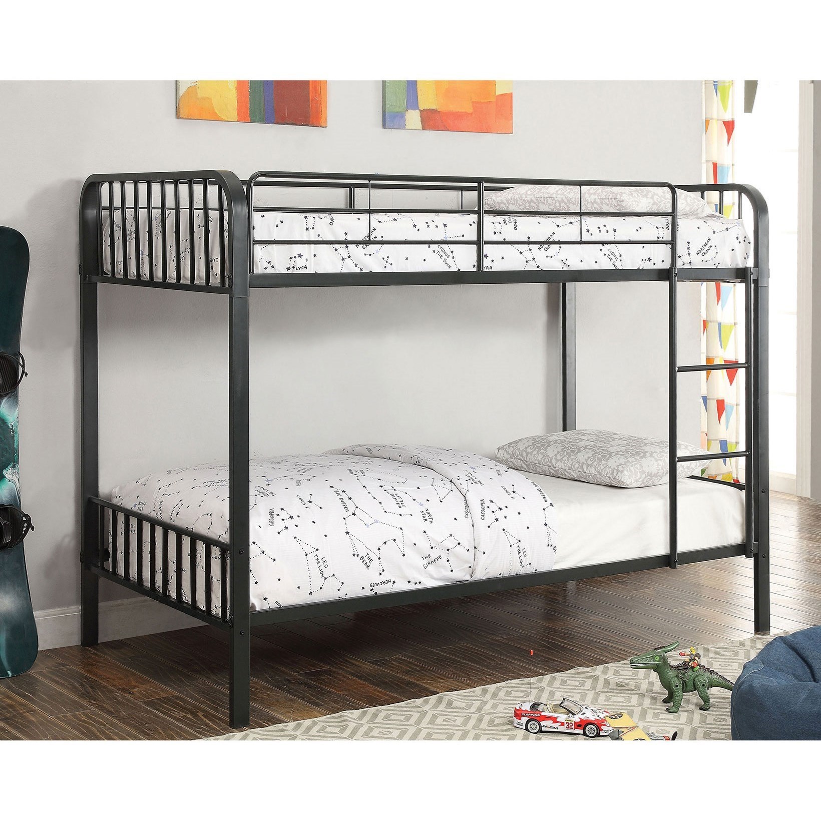 Furniture of America FOA Clement CMBK928TTBED Youth Bedroom Metal