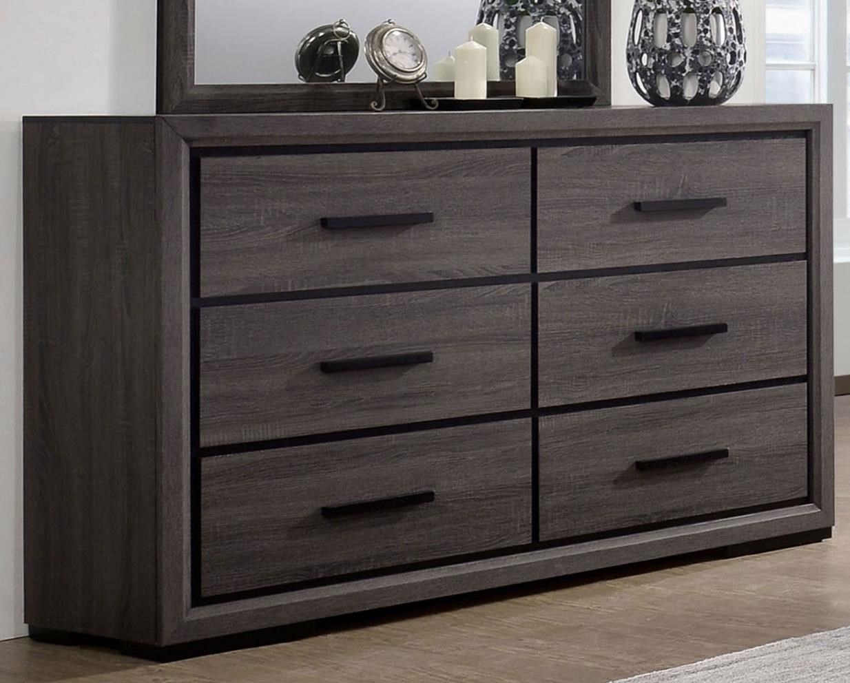 Furniture of America Conwy Contemporary 6Drawer Dresser Value City