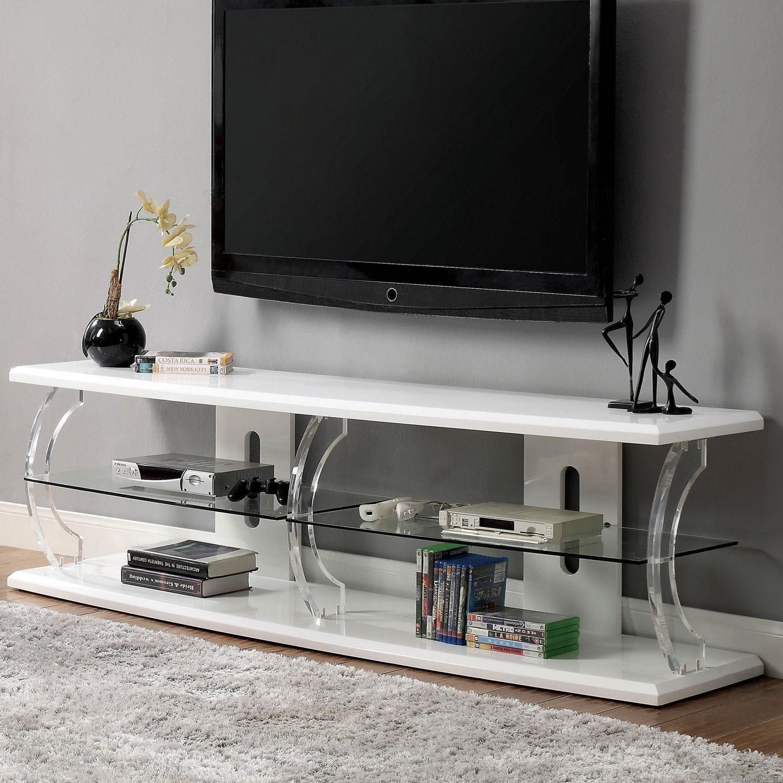 Ernst 72" TV Stand with LED Lighting Household Furniture TV Stands