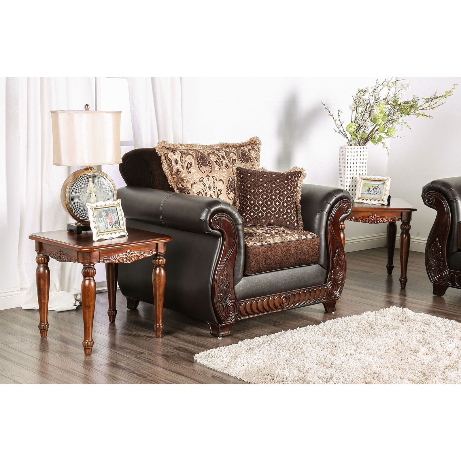 Furniture of America Franklin SM6106NCH Chair Corner Furniture