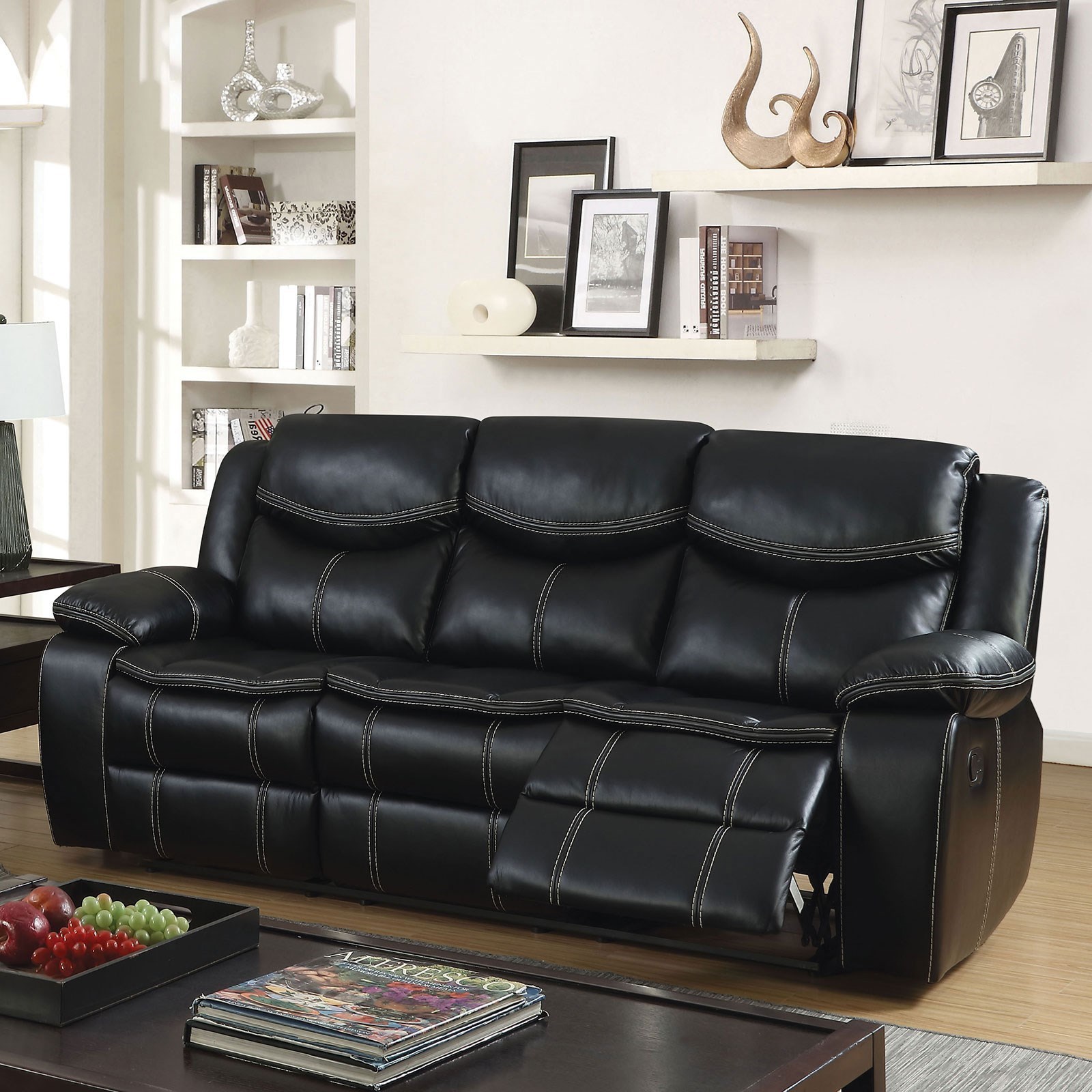 Furniture of America FOA Pollux CM6981SF Casual Faux Leather
