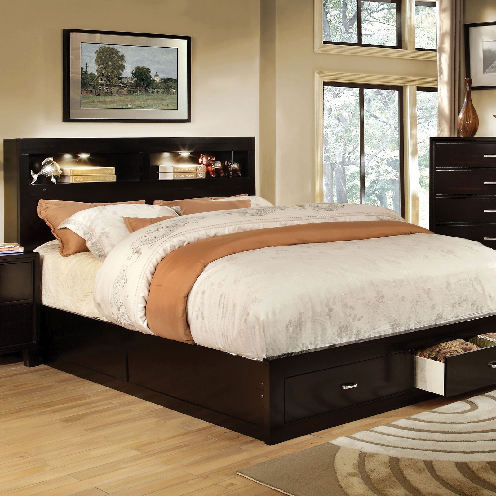 California King Bookcase Headboard House Elements Design